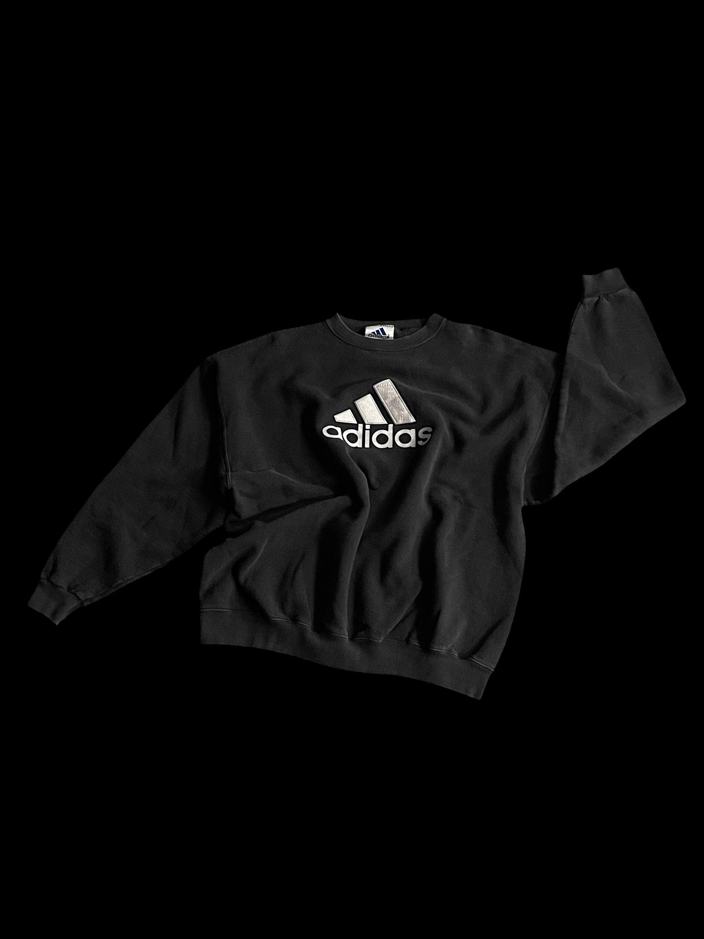 ADIDAS EMBROIDERED HEAVYWEIGHT PULL OVER - L