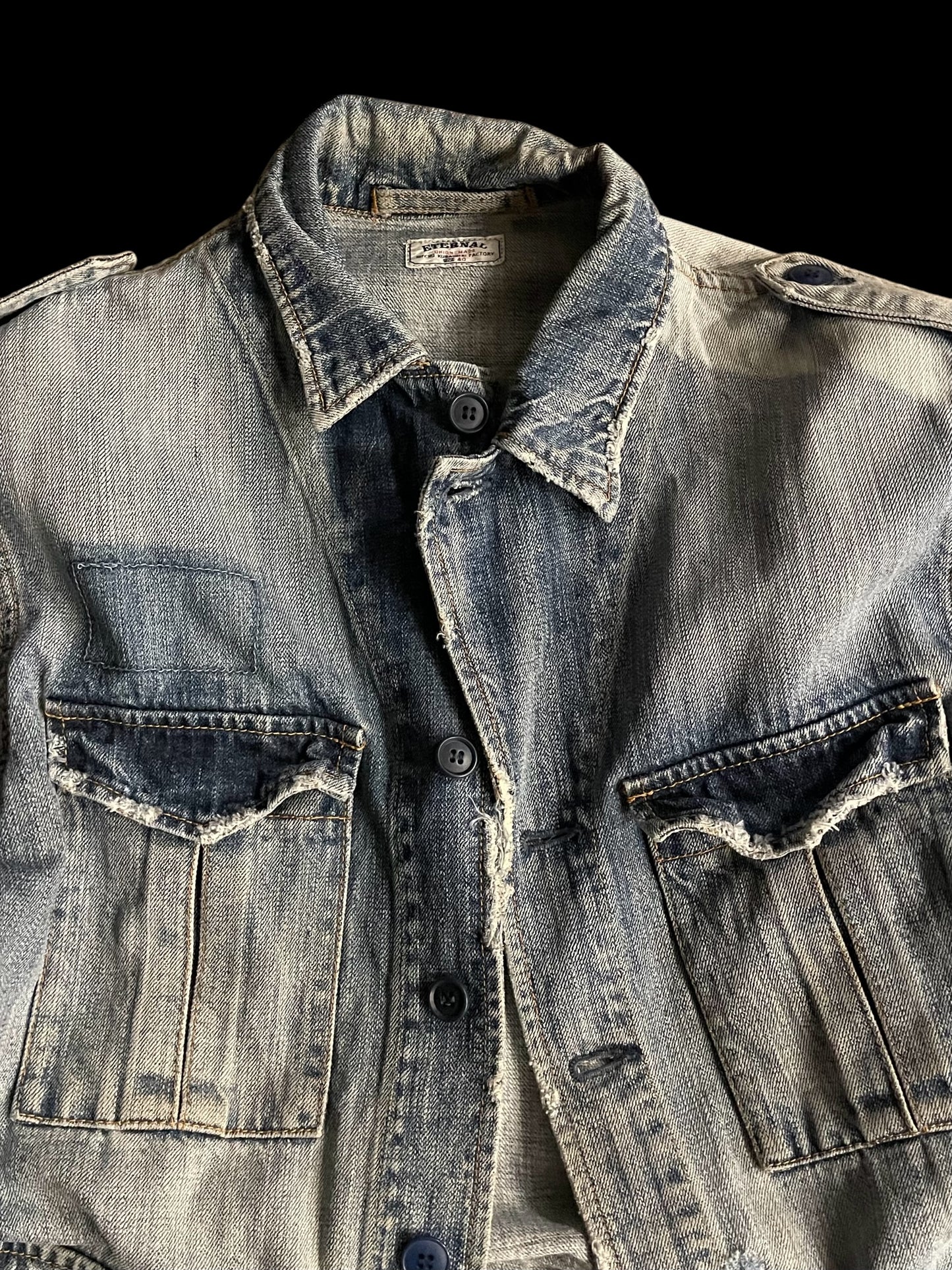 ETERNAL MULTI-PKT DENIM JACKET - L