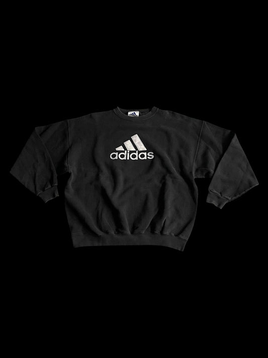 ADIDAS EMBROIDERED HEAVYWEIGHT PULL OVER - L