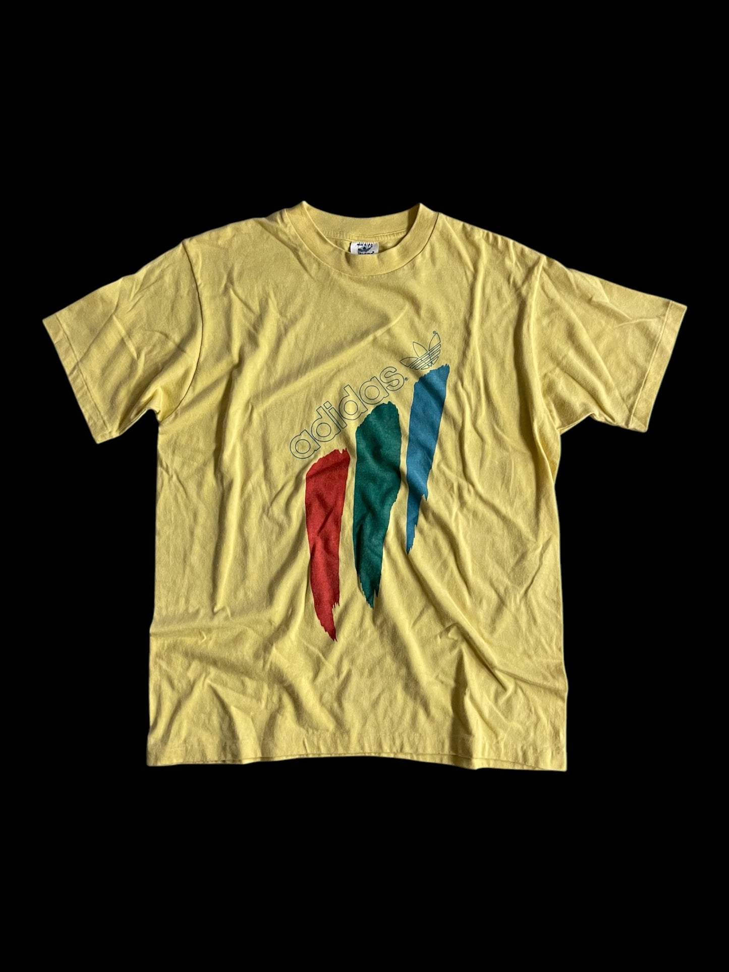 ADIDAS PAINT STRIPE T-SHIRT - L