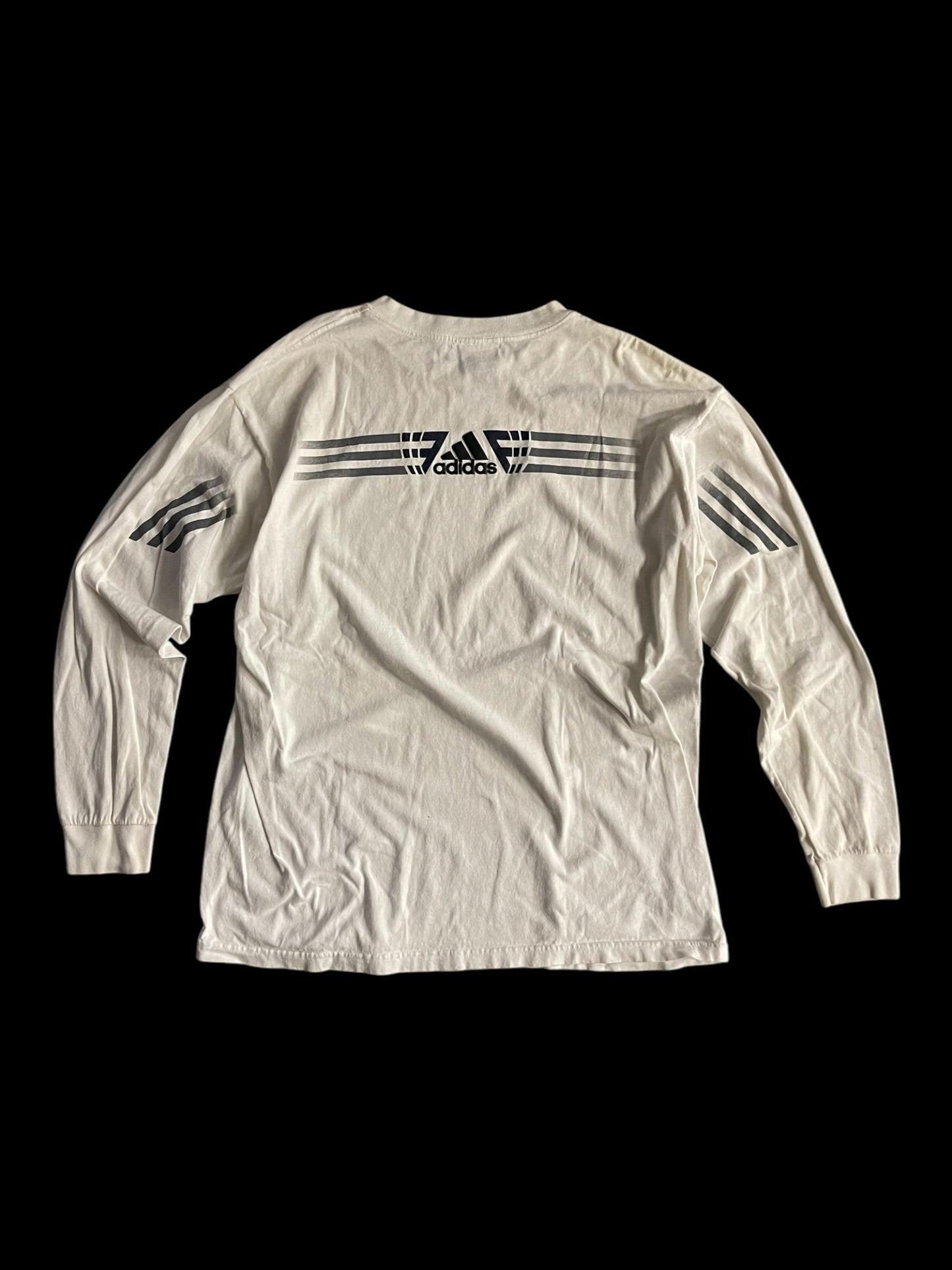 ADIDAS LONG SLEEVE LOGO T-SHIRT - XL