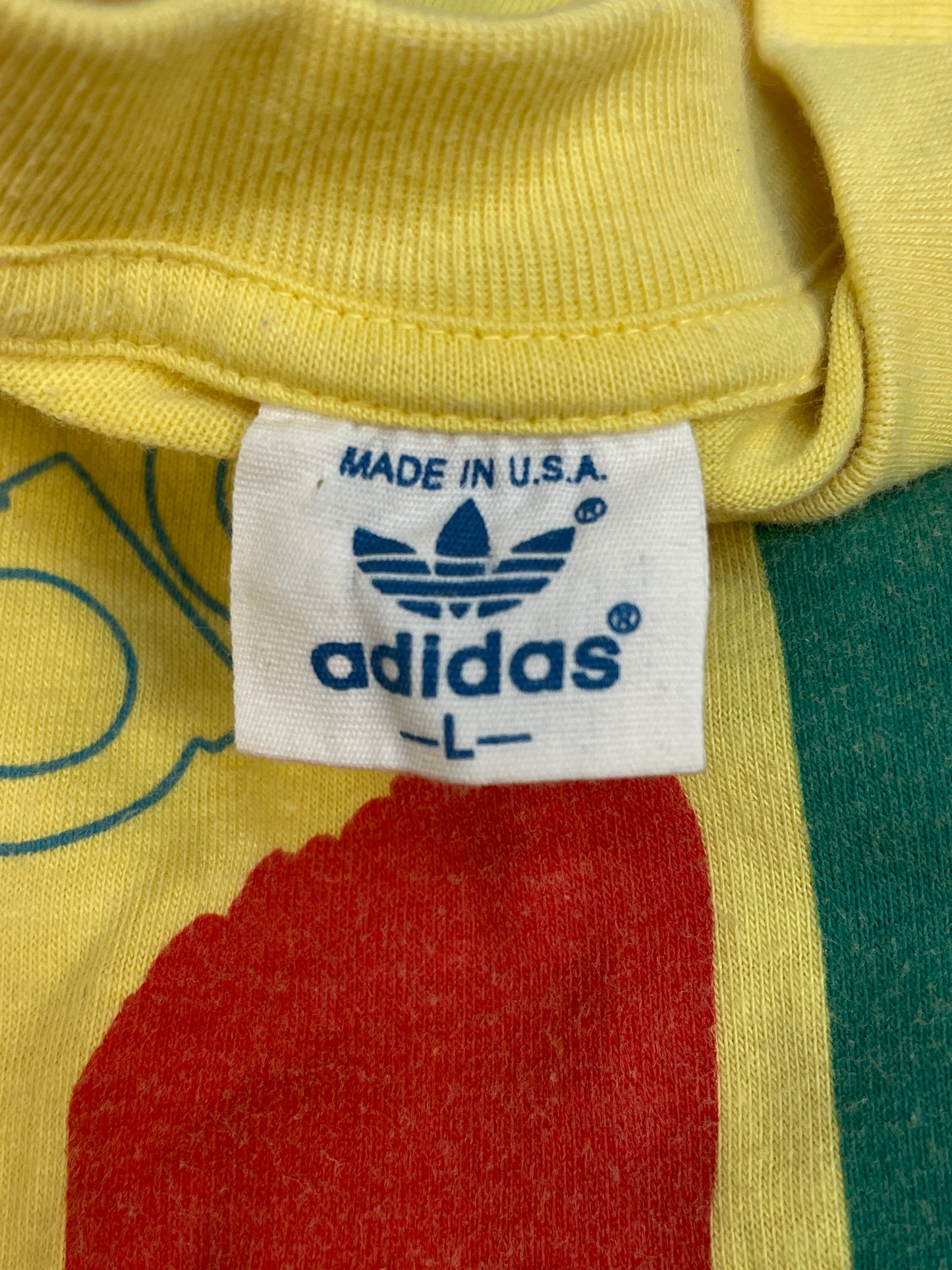 ADIDAS PAINT STRIPE T-SHIRT - L