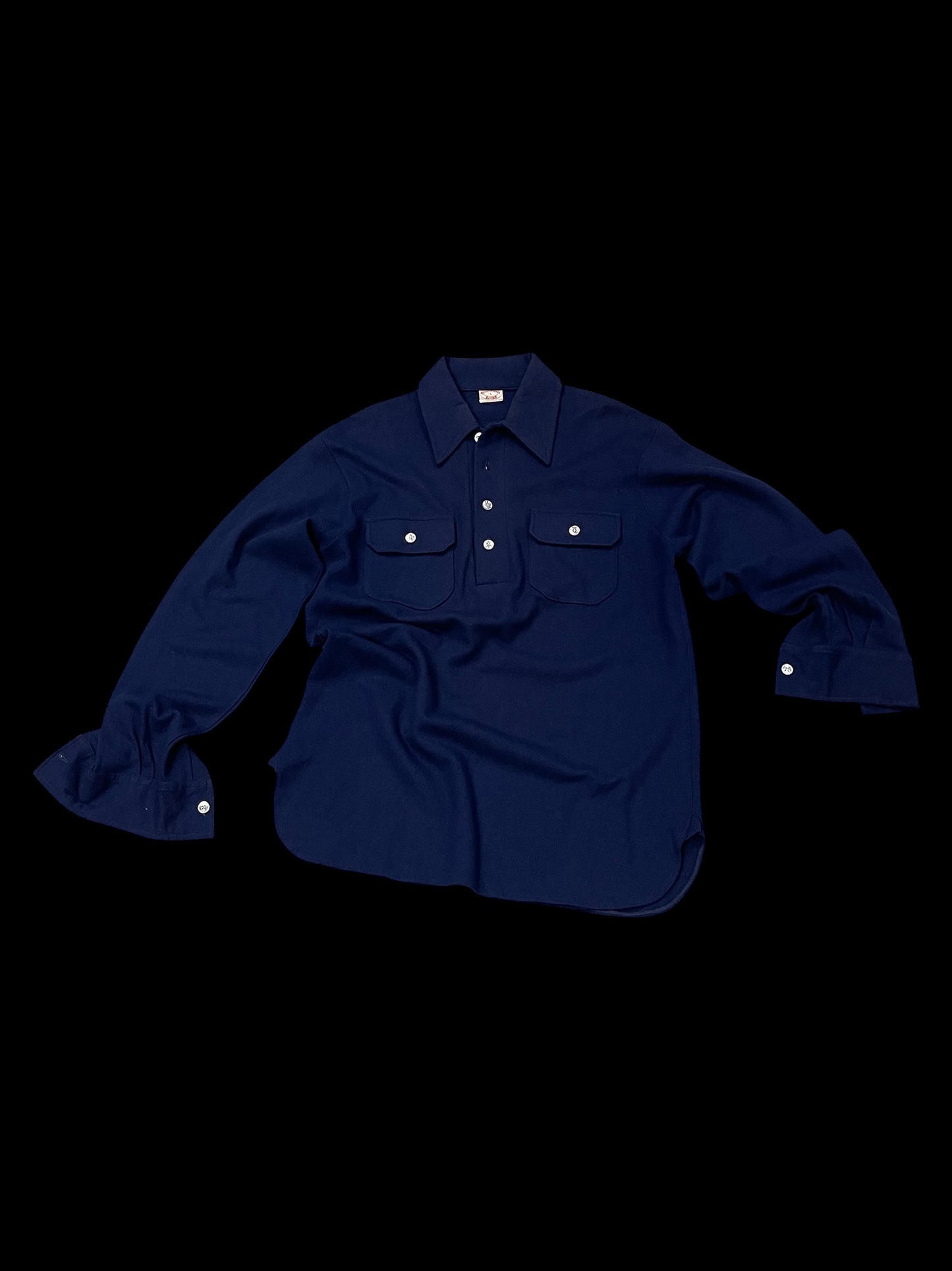BROOKS BROTHERS WOOL LS POLO - L
