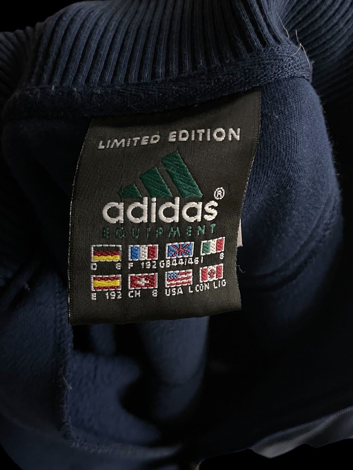 ADIDAS EQT LIMITED EDITION 1/4 ZIP PULLOVER - L