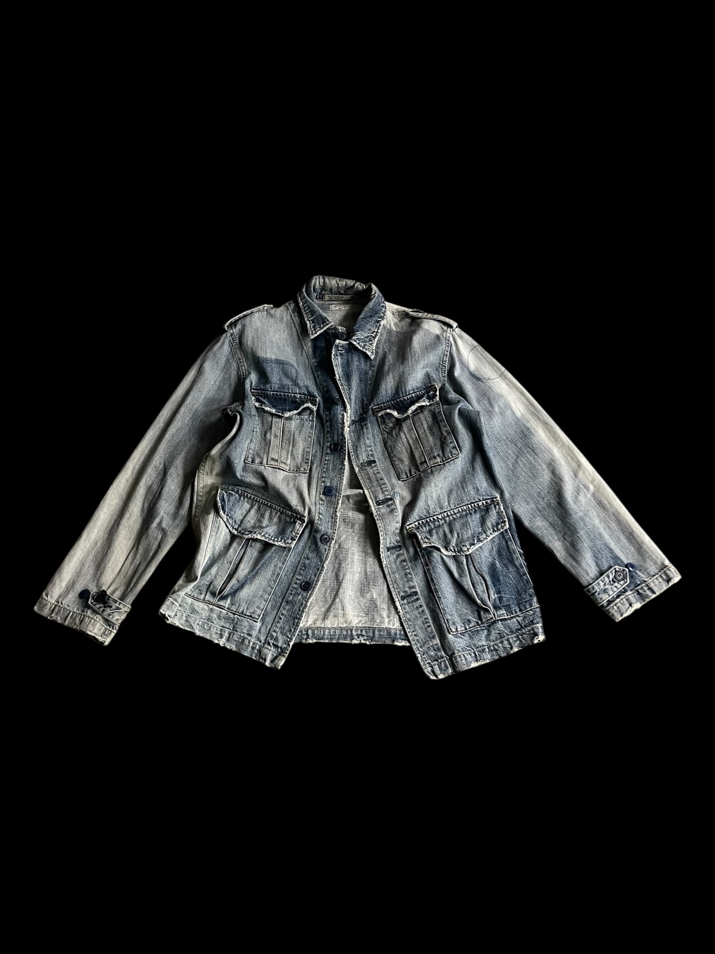 ETERNAL MULTI-PKT DENIM JACKET - L