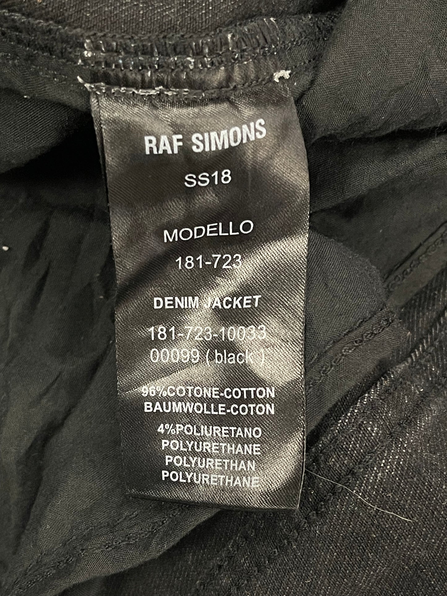 RAF SIMONS X JOY DIVISION DENIM JACKET - XS