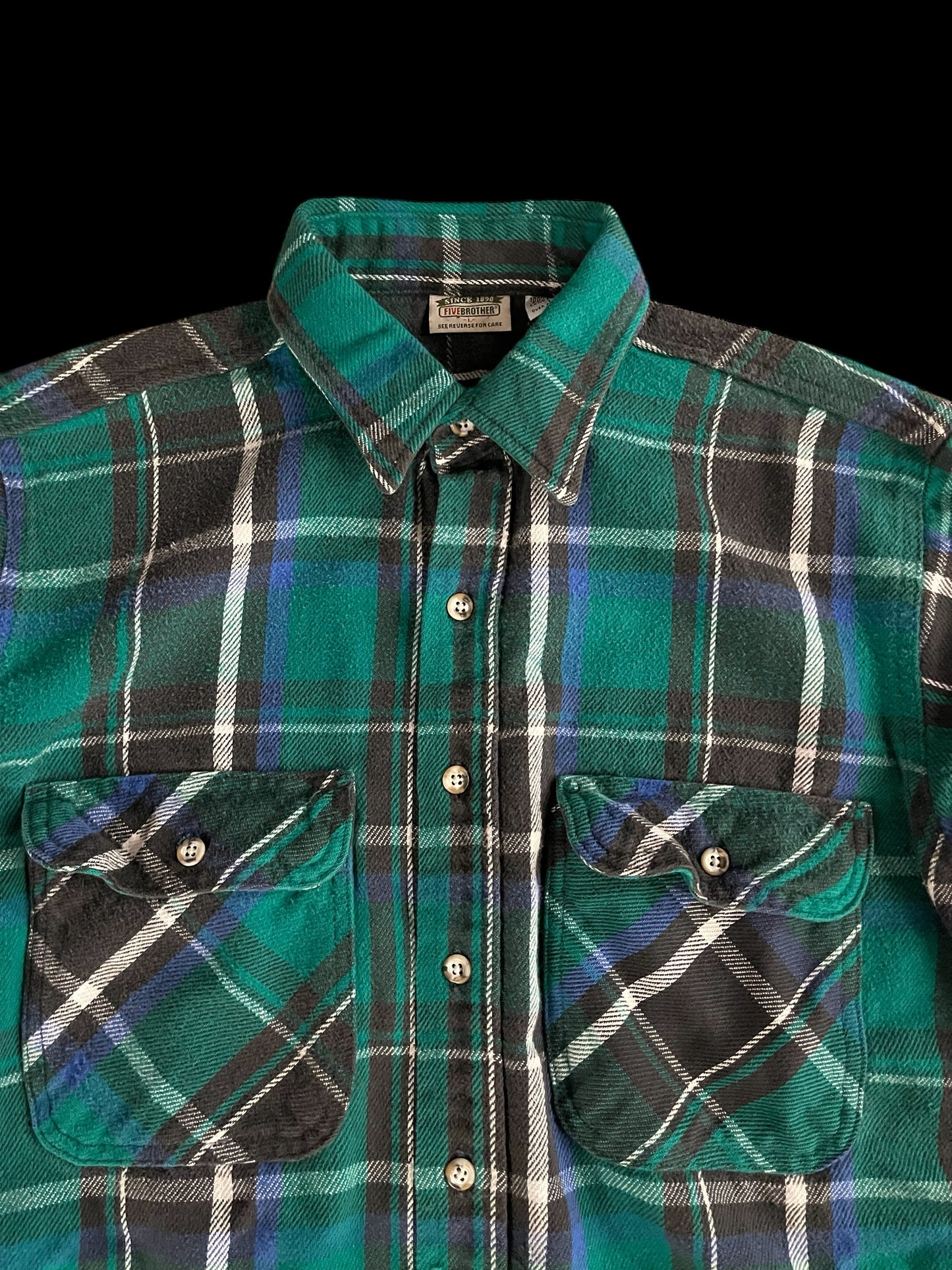 FIVE BROTHER WORKWEAR PLAID SHIRT - L