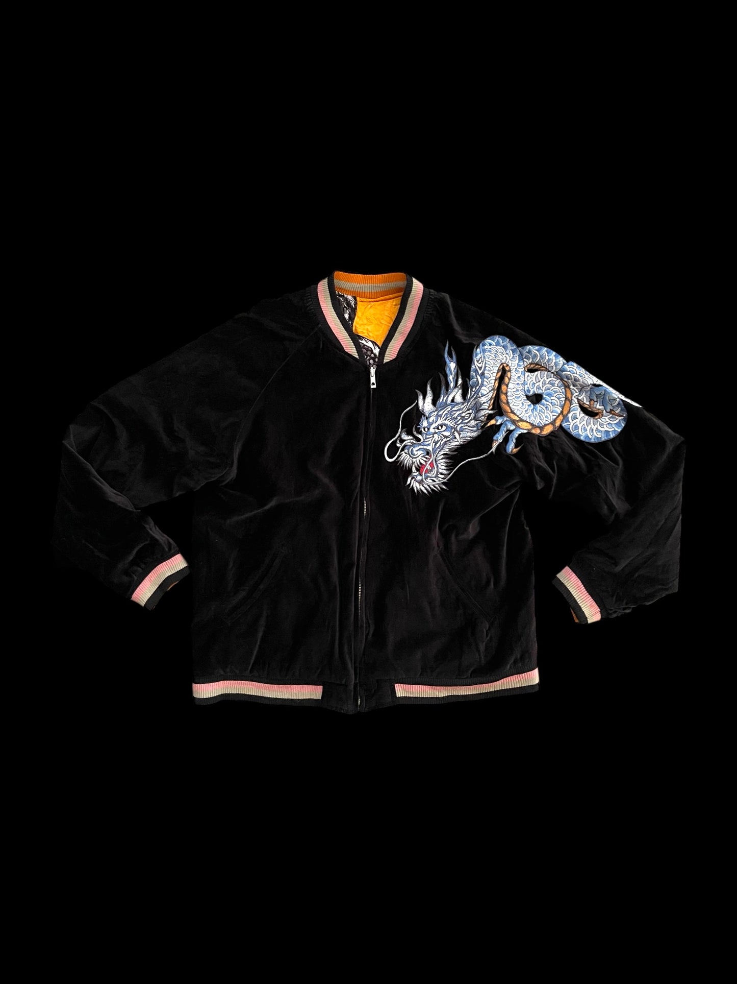 SUKAJAN REVERSIBLE BOMBER JACKET - L
