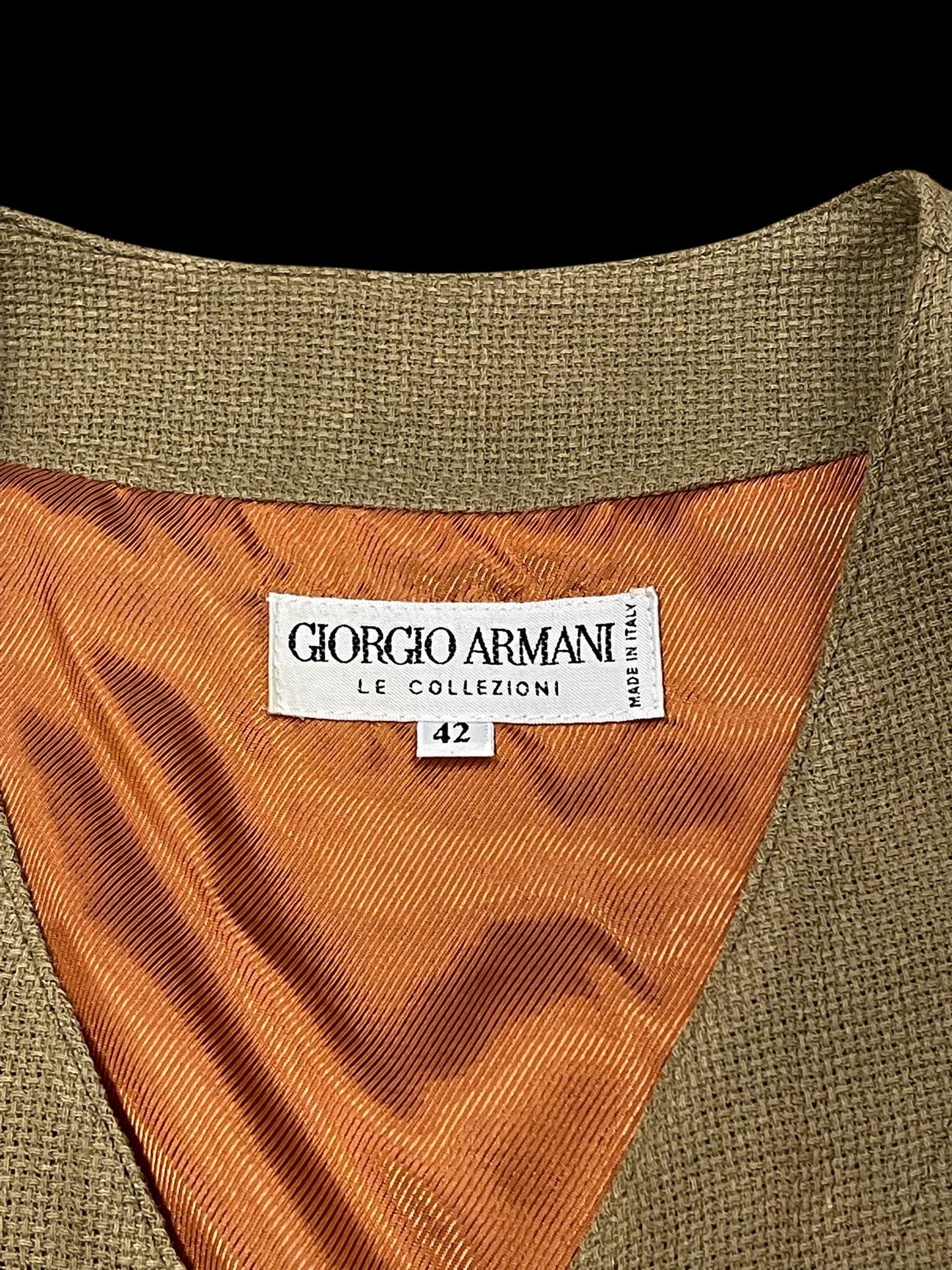 GIORGIO ARMANI TWEED VEST - L