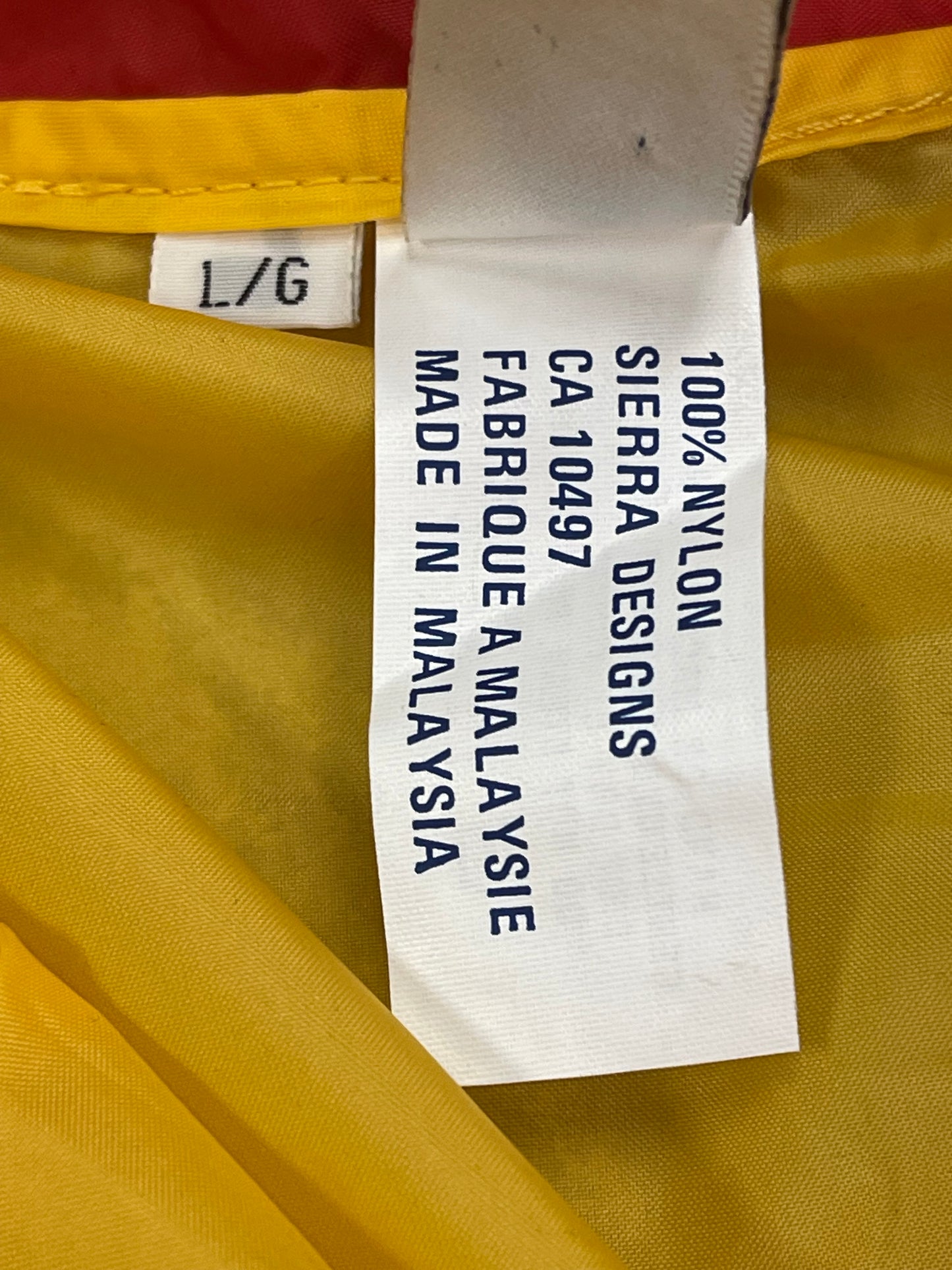 SIERRA DESIGNS NYLON ANORAK - L