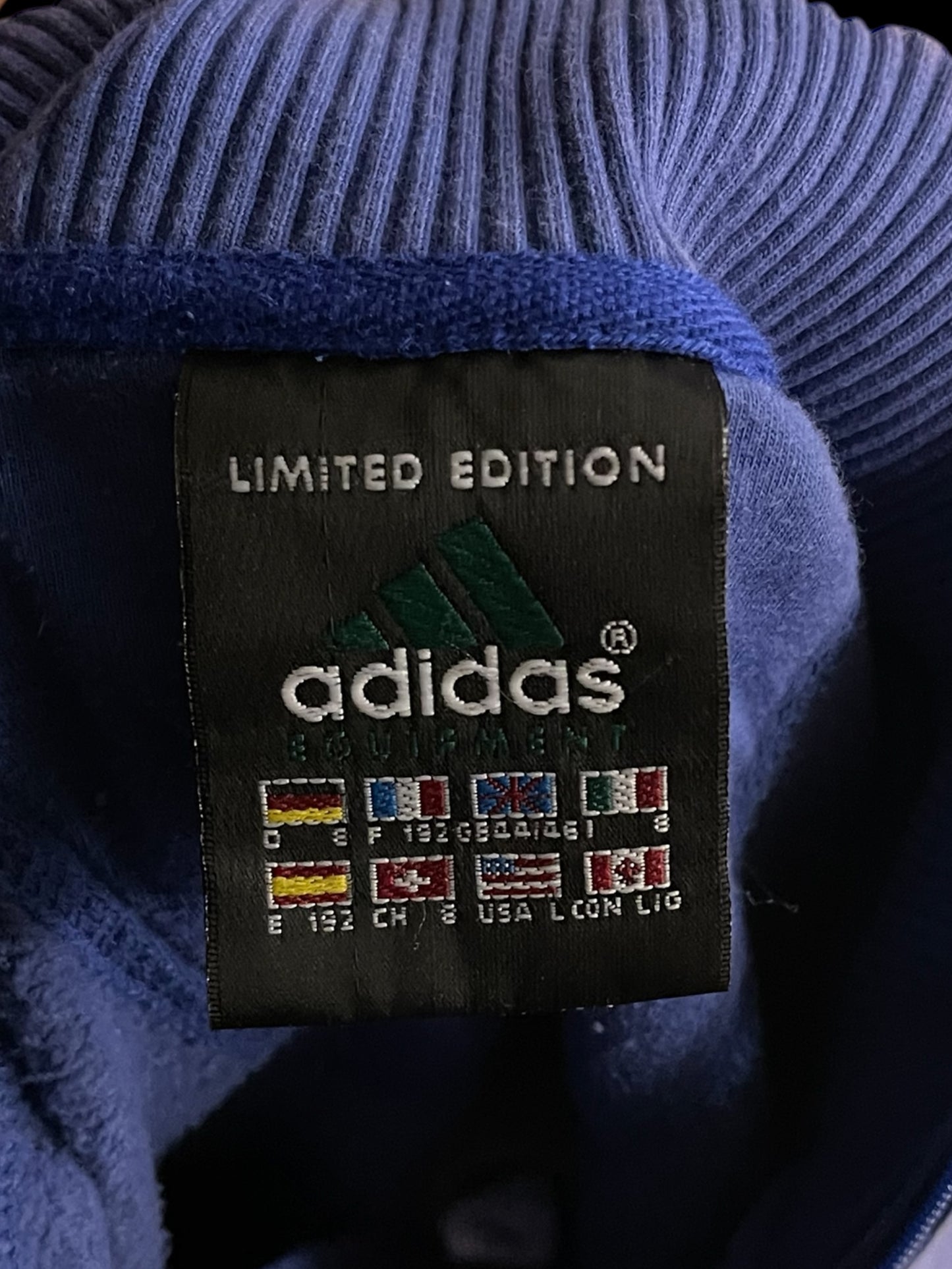 ADIDAS LIMITED EDITION EQT 1/4 ZIP PULLOVER - L