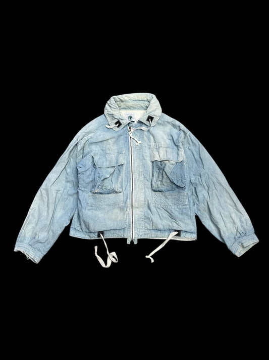 NIGEL CABOURN DENIM UTILITY JACKET - M