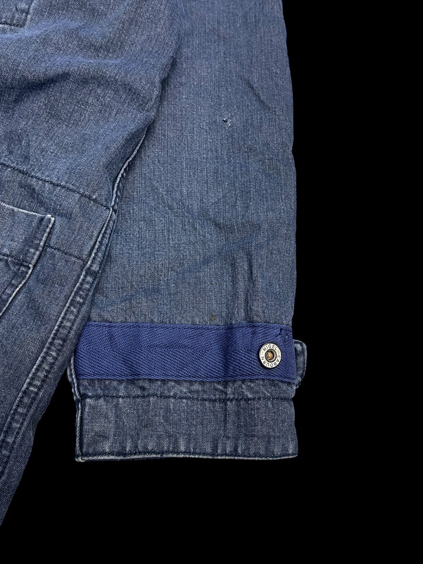 NIGEL CABOURN DENIM TRENCH - M