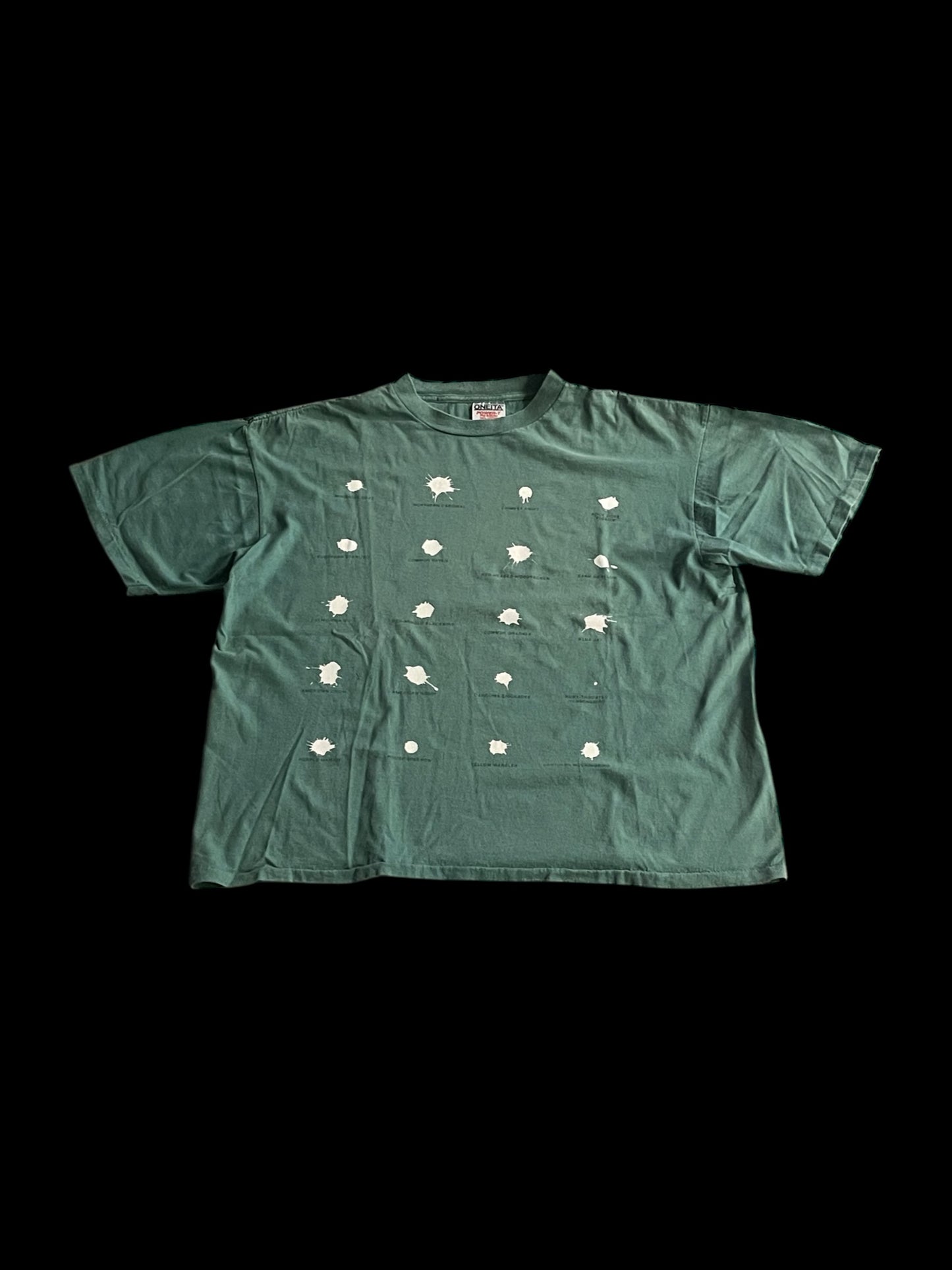 BIRD POOP GRAPHIC T-SHIRT- XL
