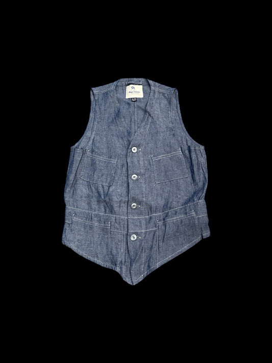NIGEL CABOURN LINEN VEST - M