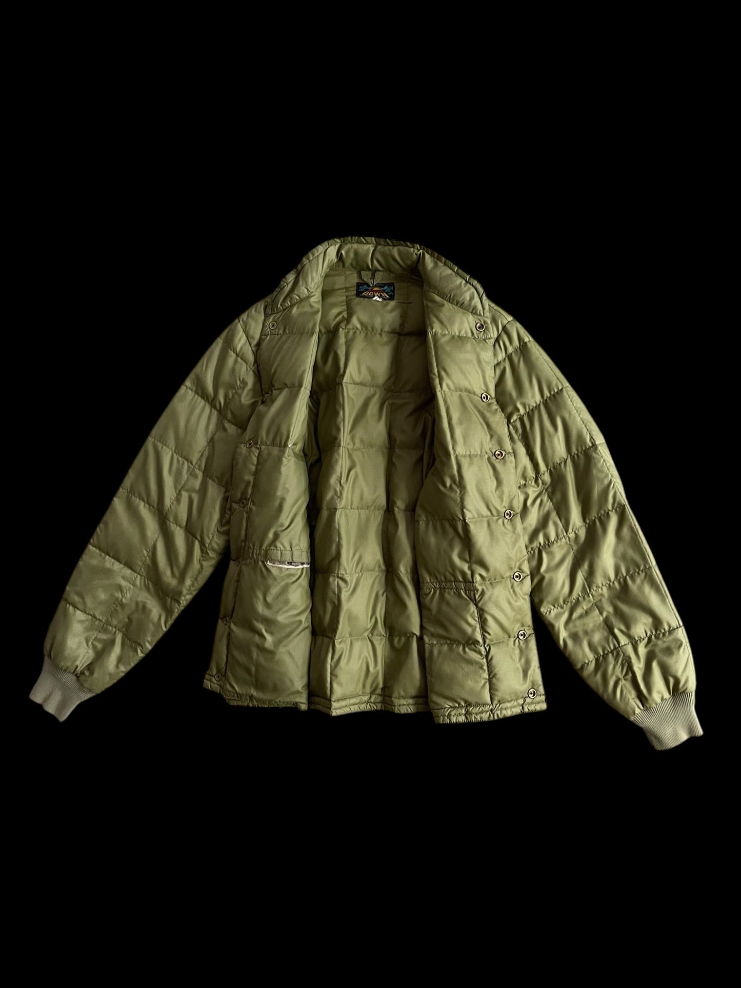 EDDIE BAUER GOOSE DOWN BOMBER JACKET - L