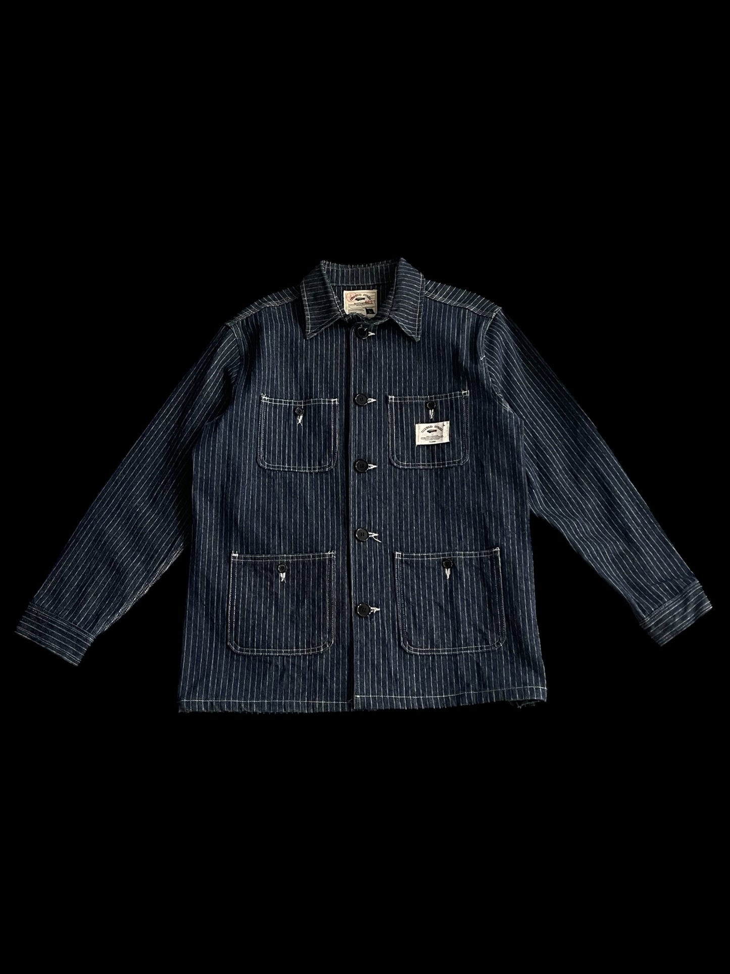 D-LAND PIN-STRIPE WORKWEAR JACKET - M