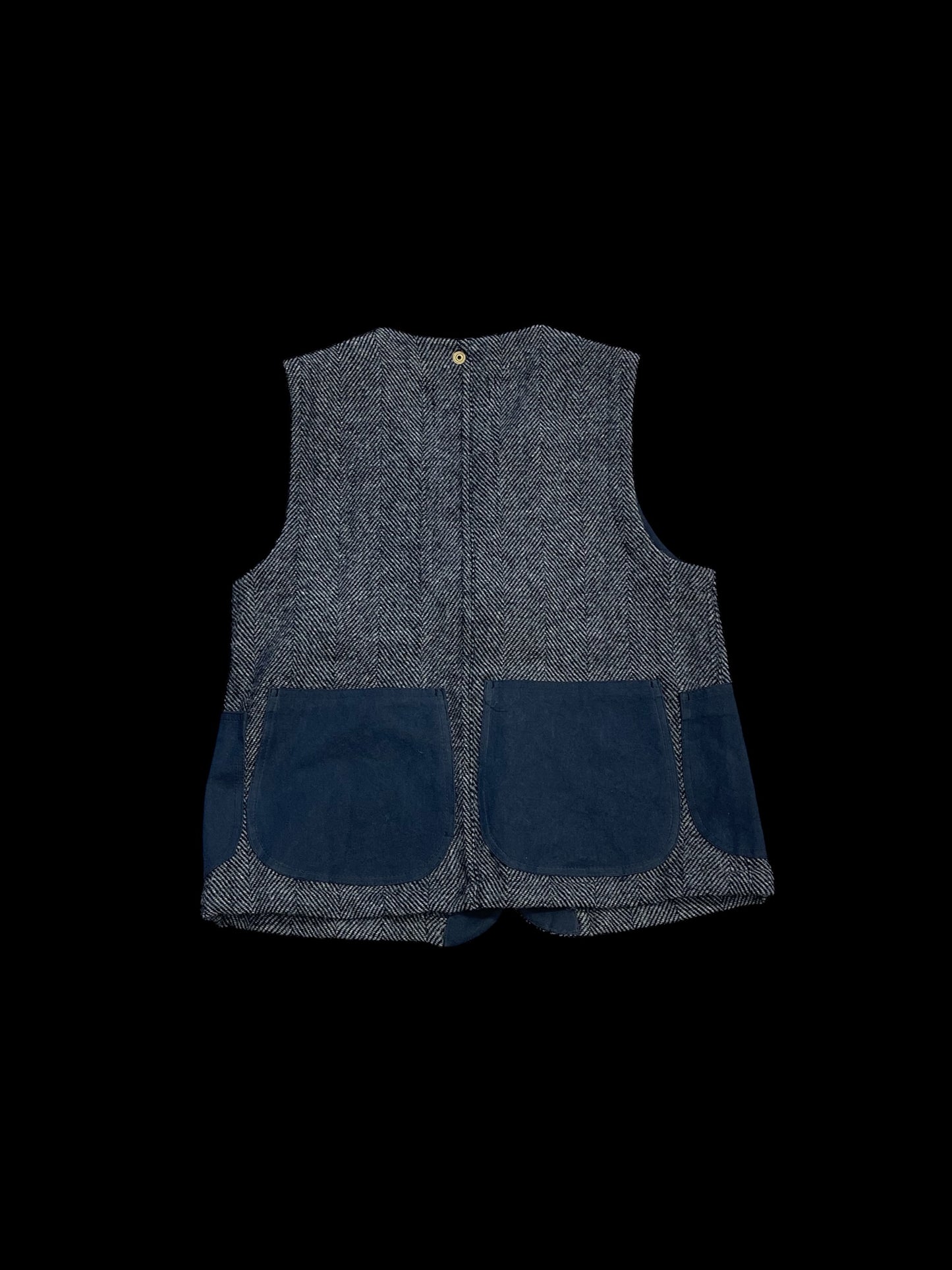 NIGEL CABOURN HARRIS TWEED VEST - L