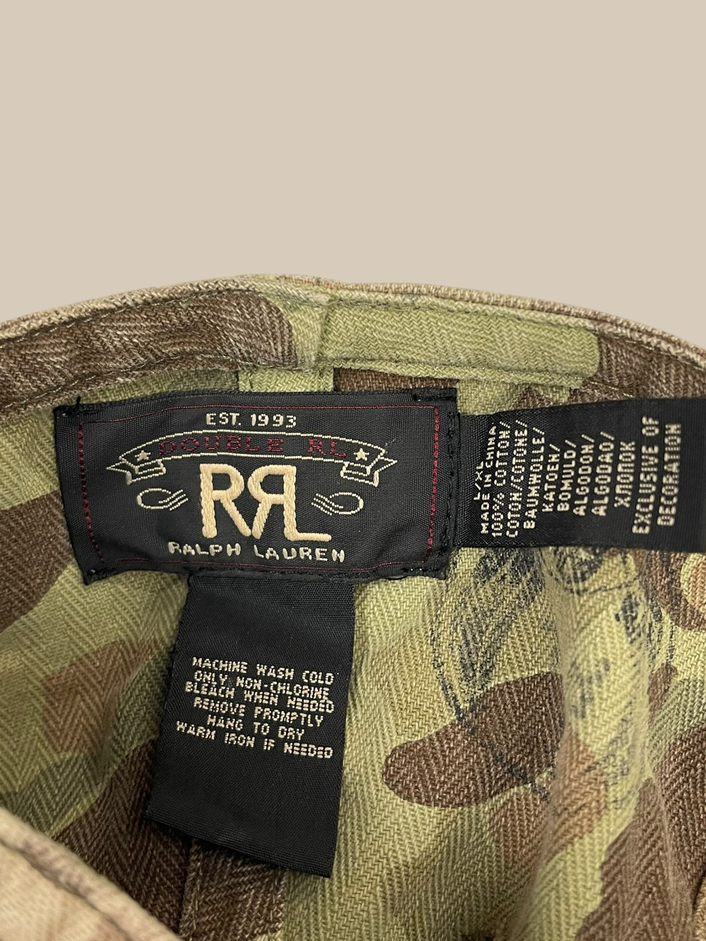 RRL CAMO CAP