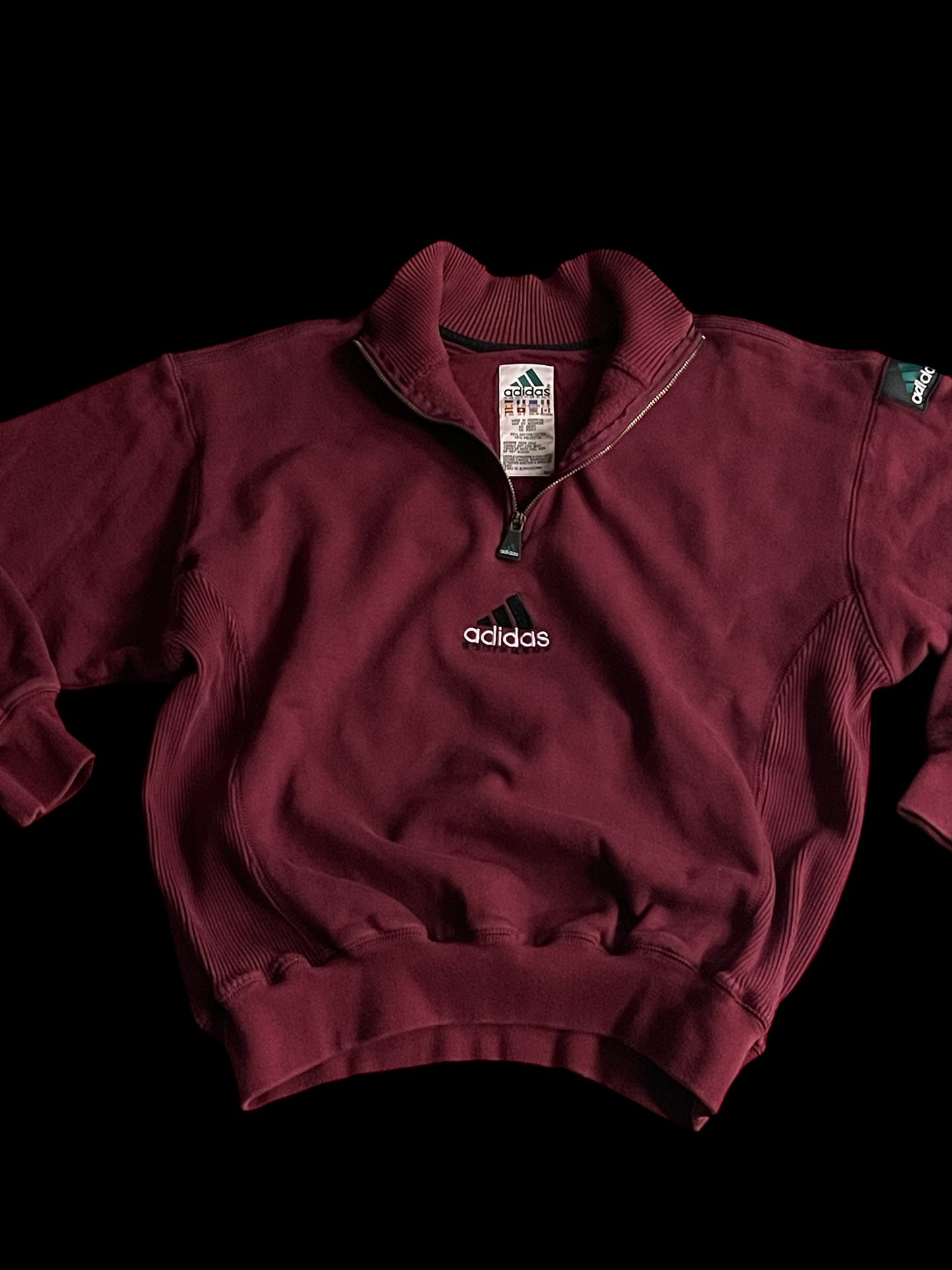 ADIDAS EQT 1/4 ZIP PULLOVER - M