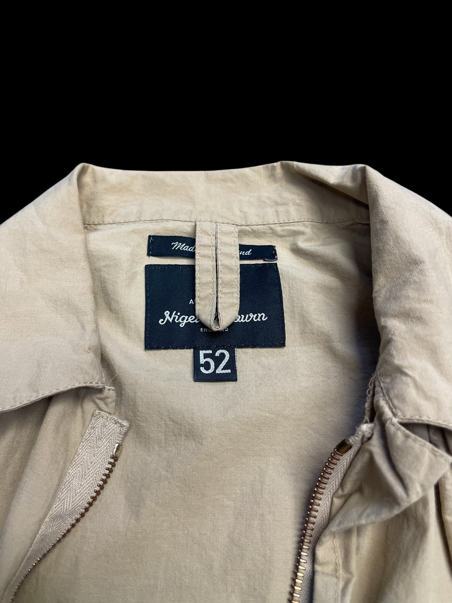 NIGEL CABOURN KHAKI UTILITY SHIRT - XL