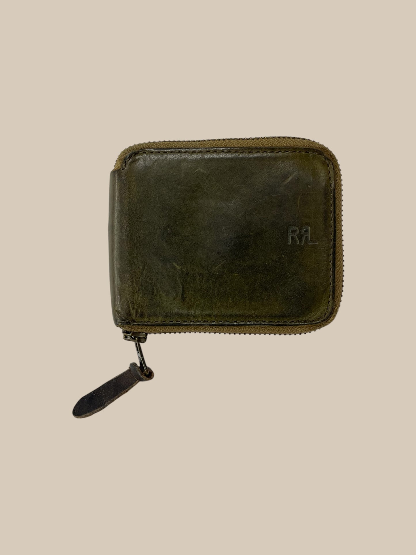 GREEN RRL ZIP WALLET