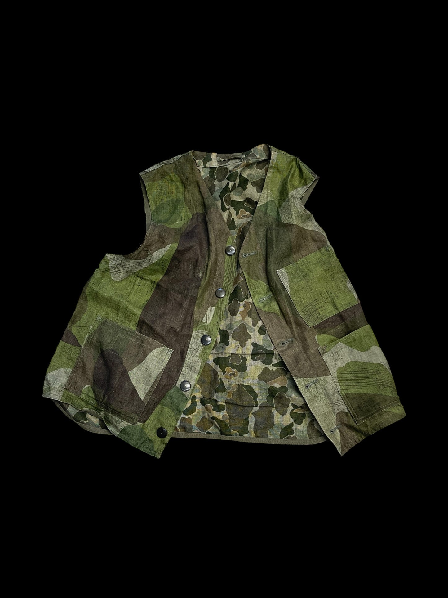 NIGEL CABOURN CAMO PRINT VEST - M