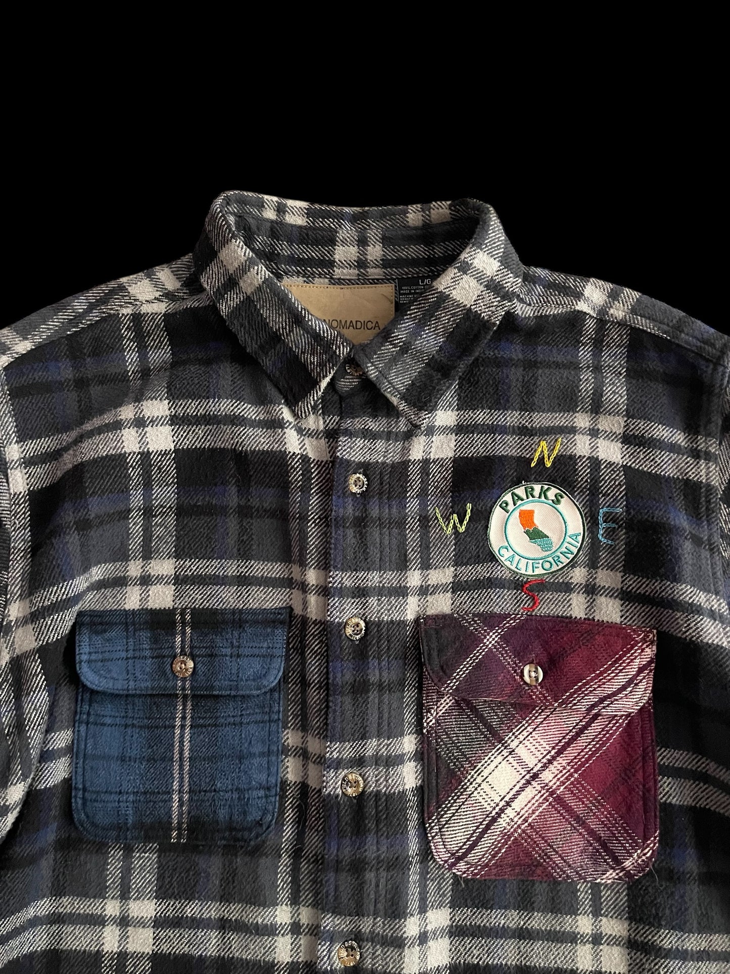 NWES PARKS PLAID SHIRT - L