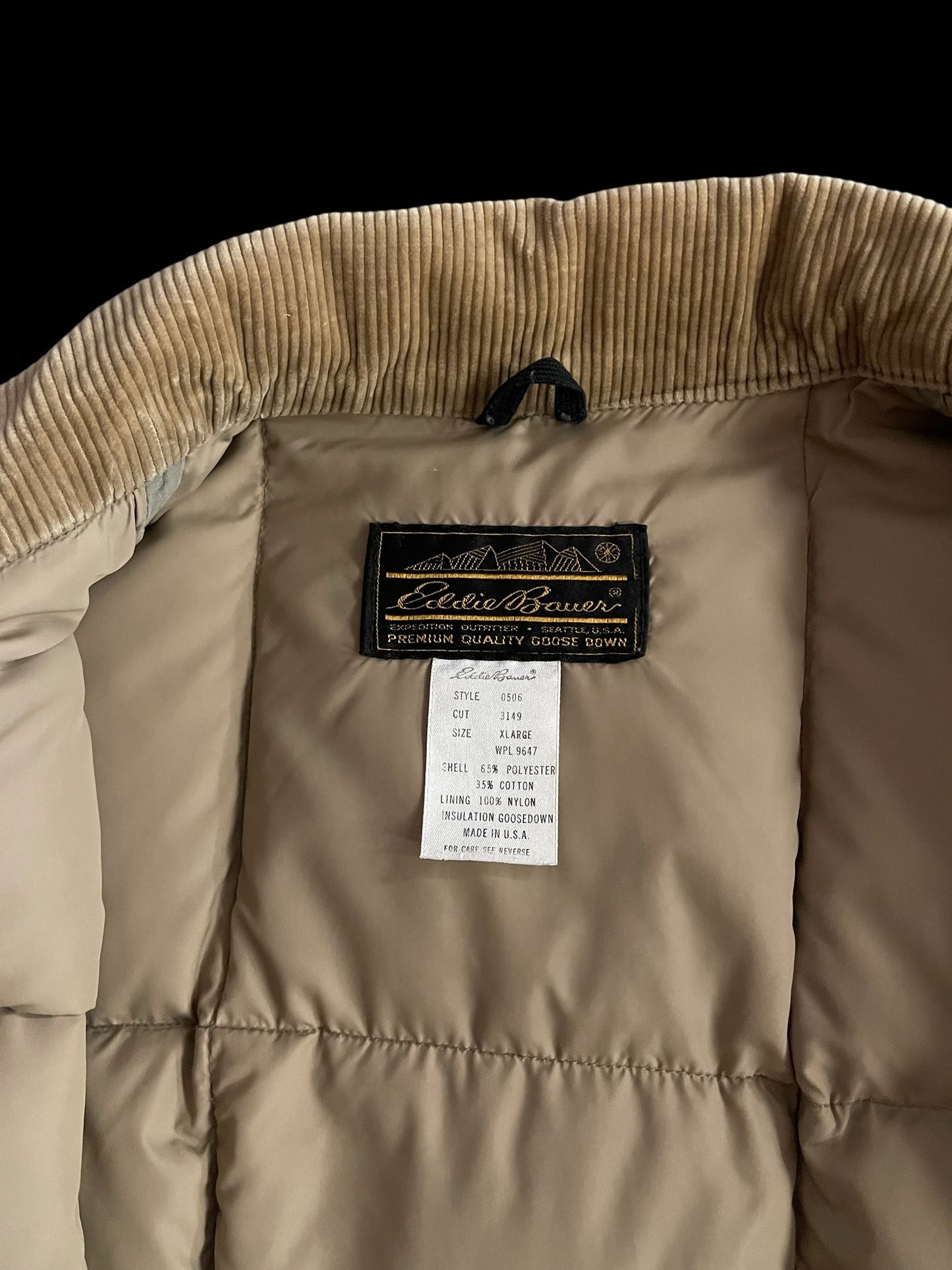EDDIE BAUER PUFFER - XL