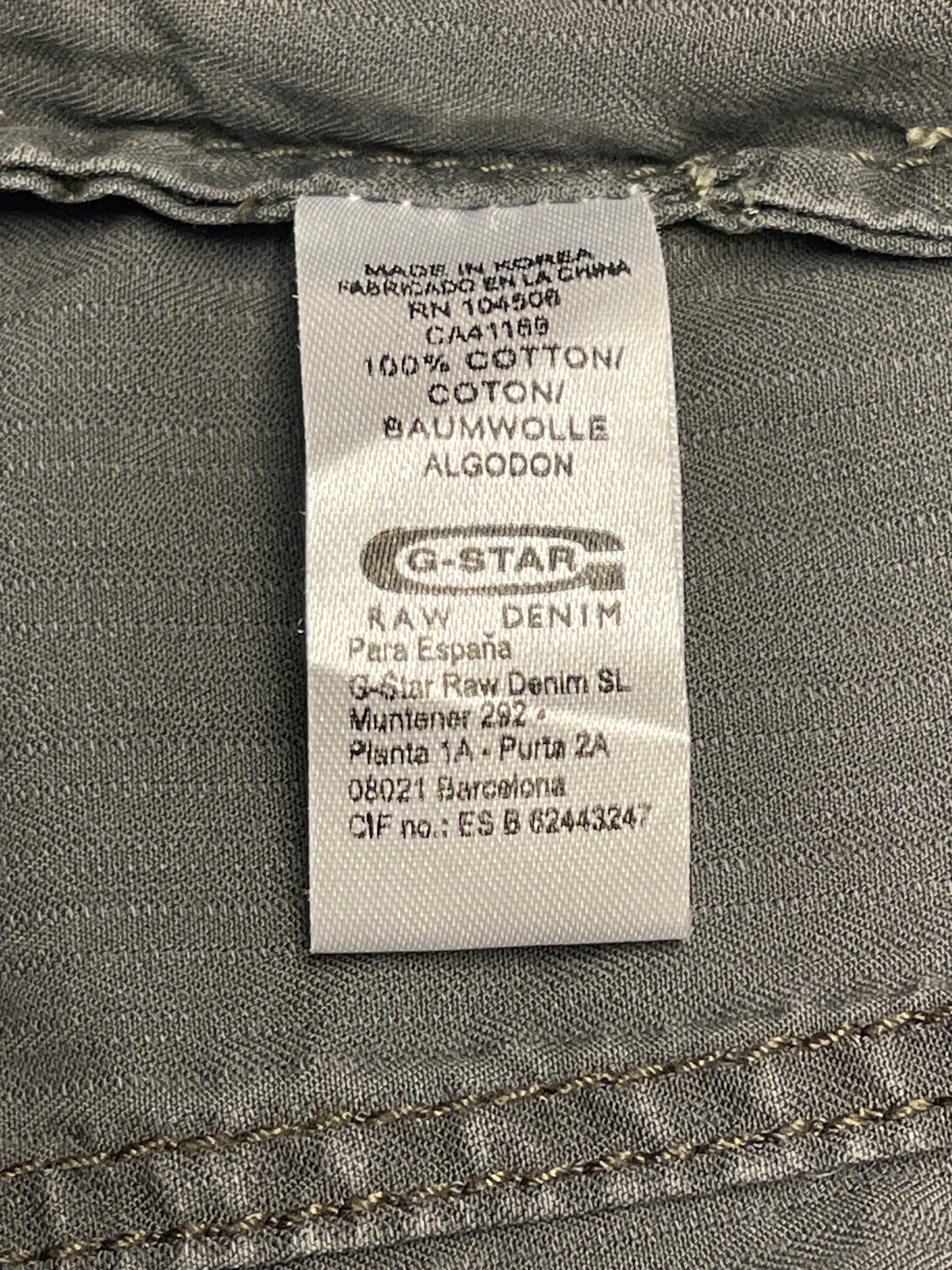 G-STAR RAW “BLAN SHIRT L/S” - L