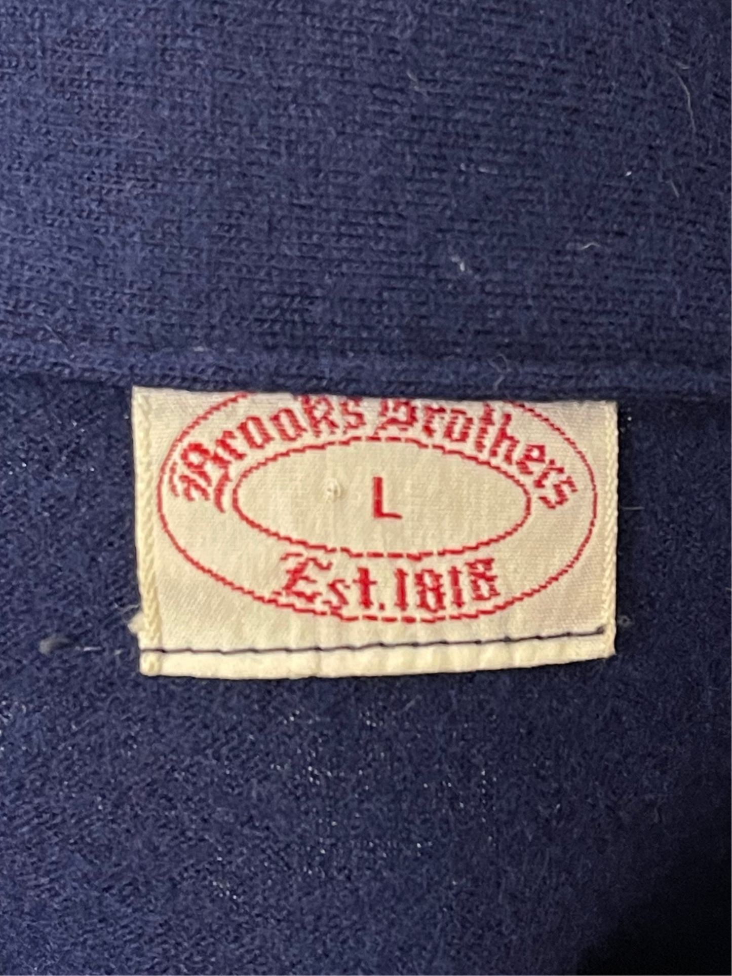 BROOKS BROTHERS WOOL LS POLO - L