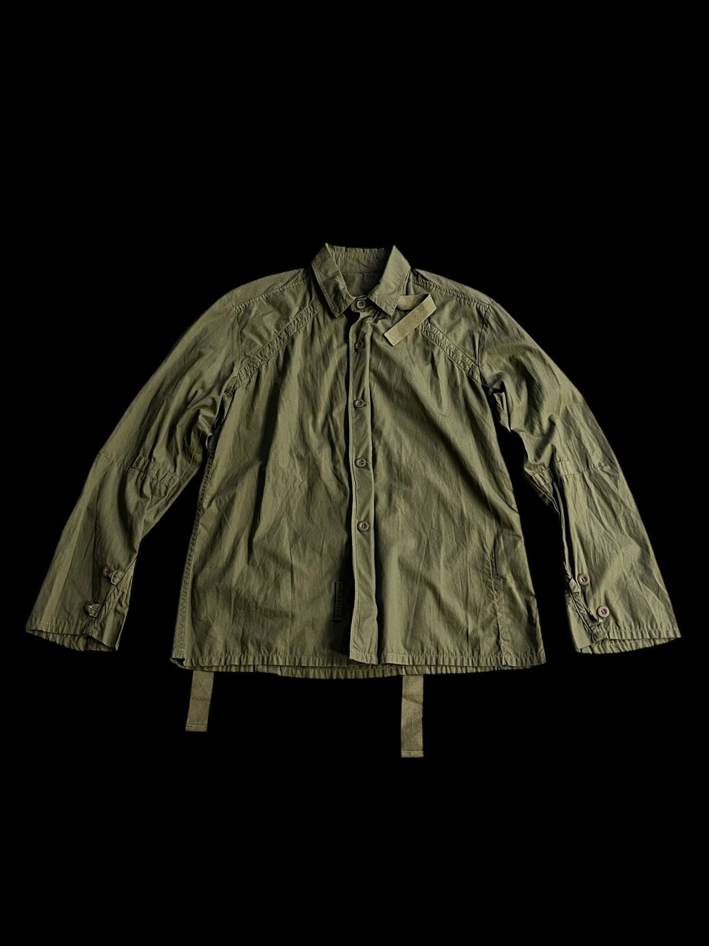 NICE COLLECTIVE OLIVE DRAB UTILITY SHIRT - M