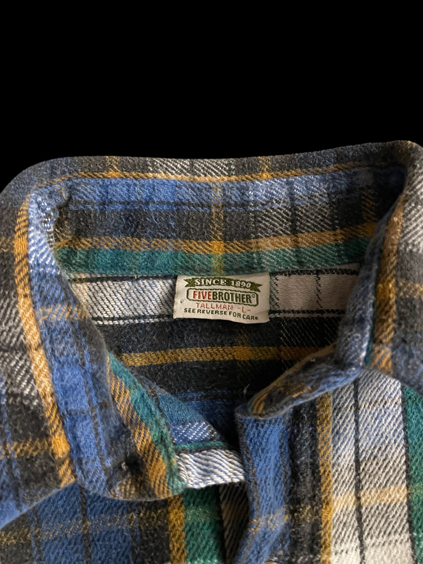 FIVE BROTHER WORKWEAR PLAID SHIRT - L
