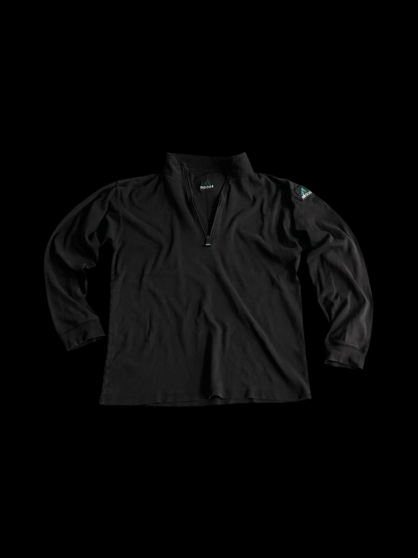 ADIDAS EQT MOCK NECK ZIP PULLOVER - M