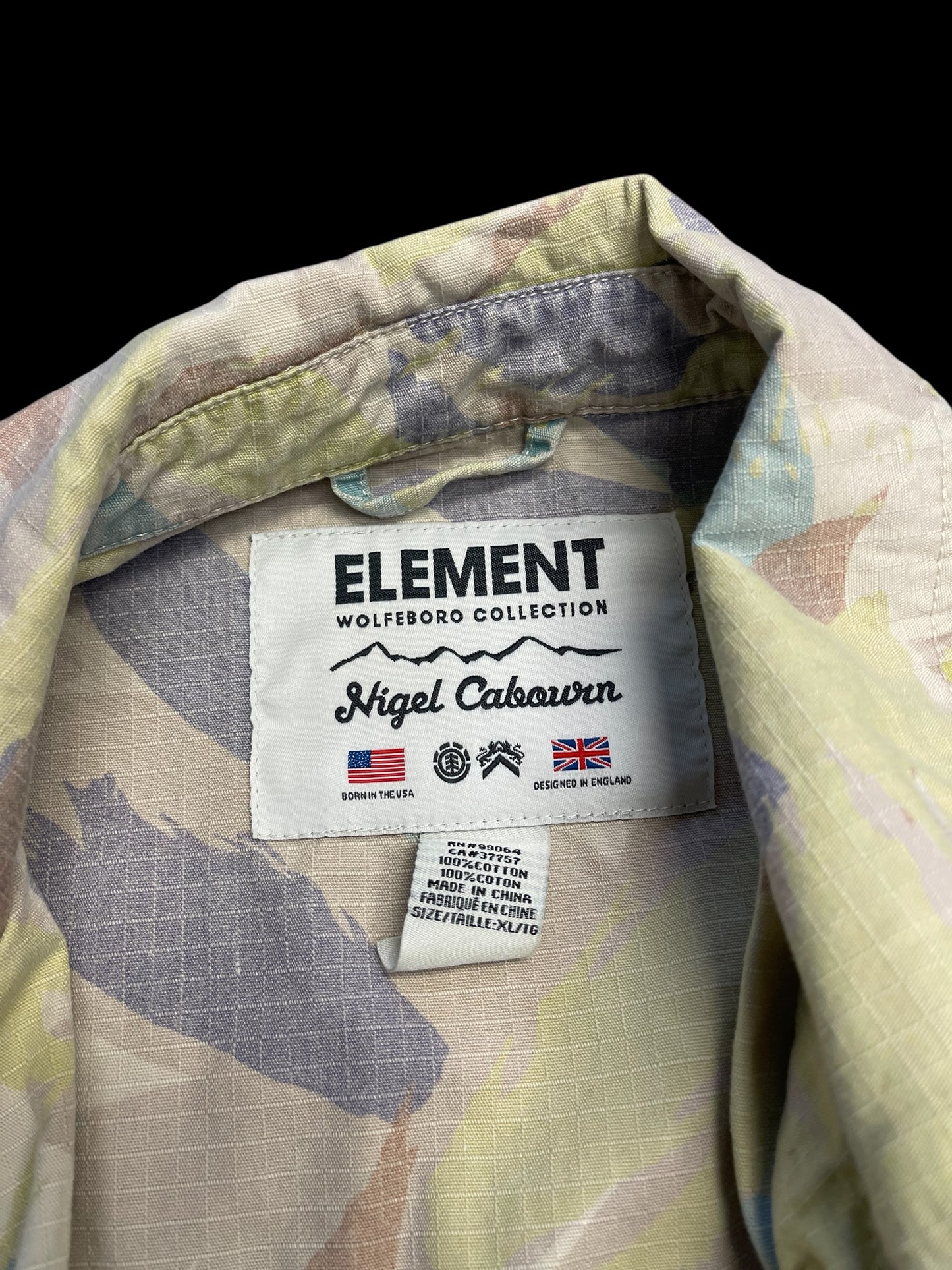 NIGEL CABOURN X ELEMENT CANVAS SHIRT - XL