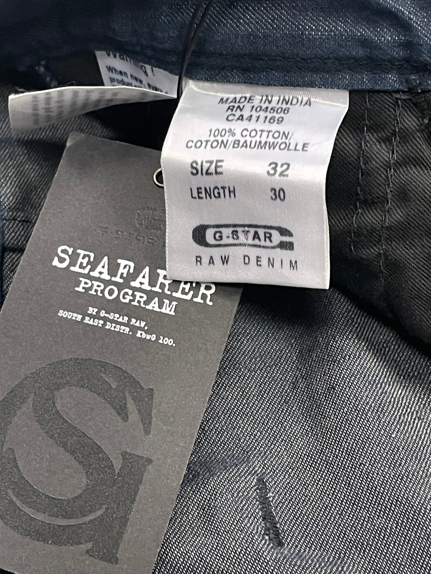 G STAR RAW "S.C. STIEGER ART STRAIGHT" DENIM - 32