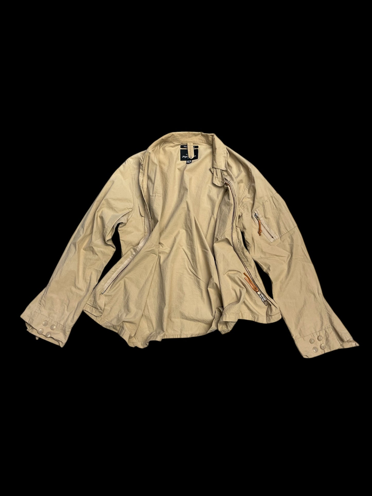NIGEL CABOURN KHAKI UTILITY SHIRT - XL