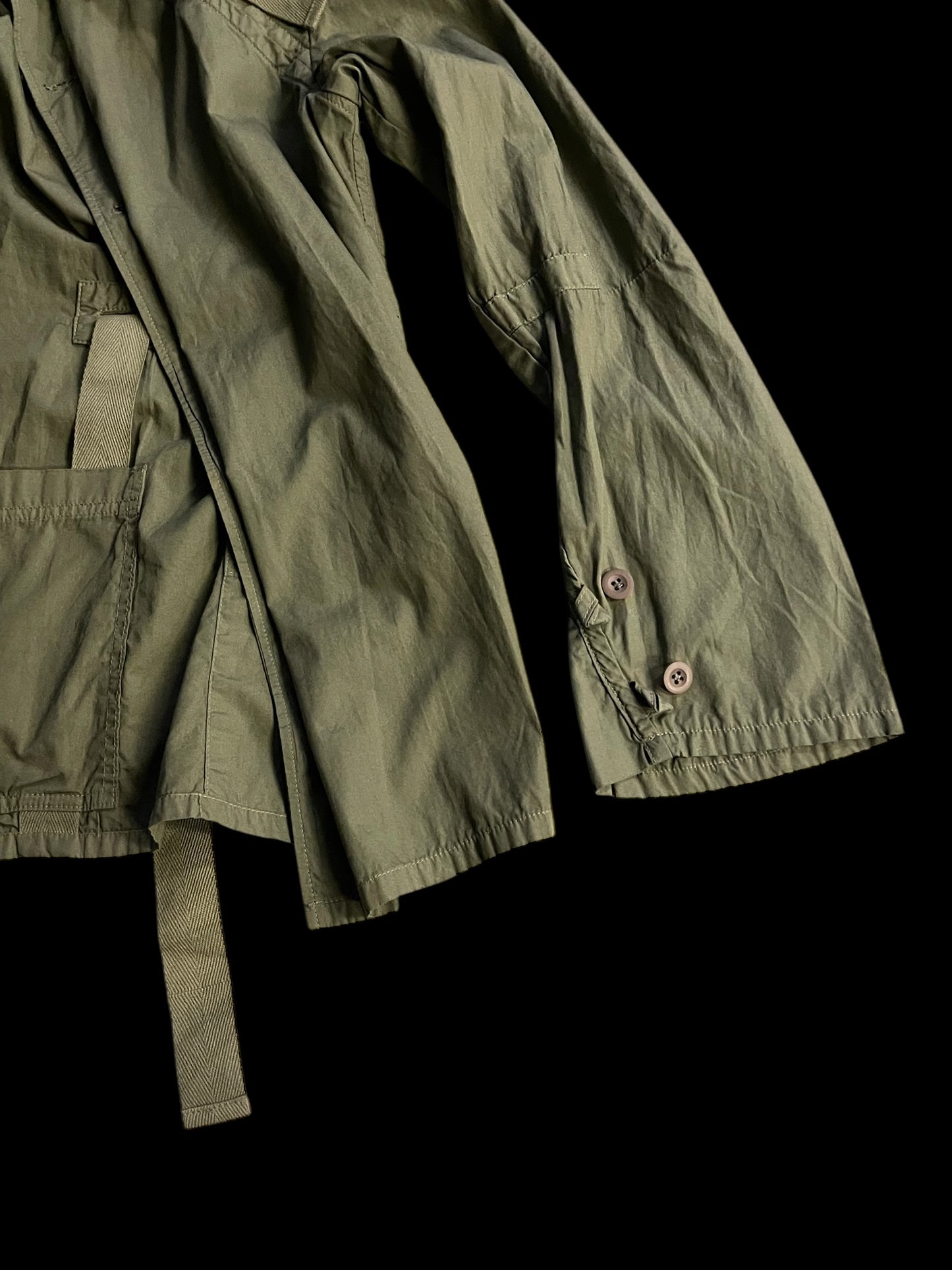 NICE COLLECTIVE OLIVE DRAB UTILITY SHIRT - M