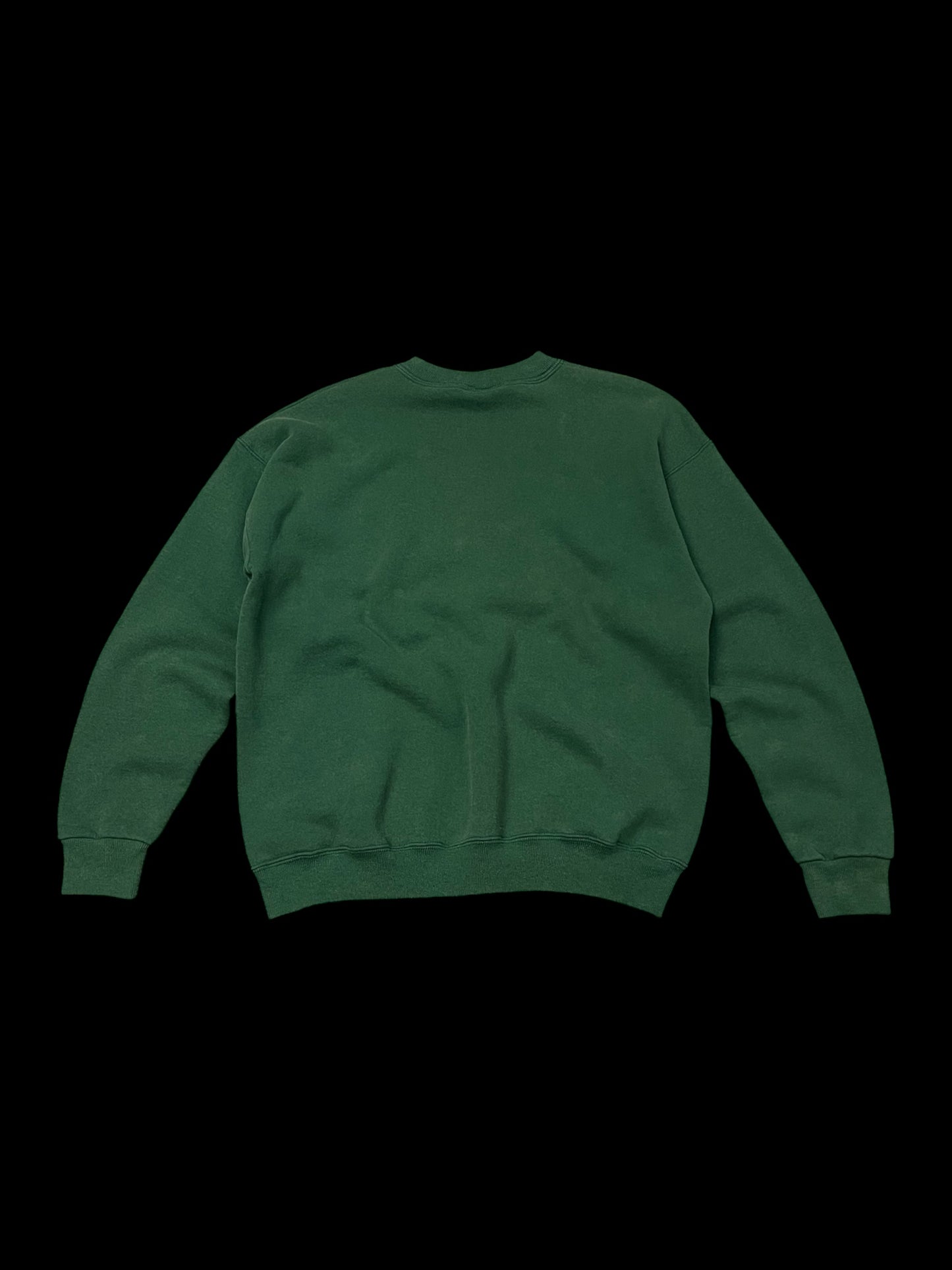 EMBROIDERED EAGLE DOUBLE NECK SWEATSHIRT - M