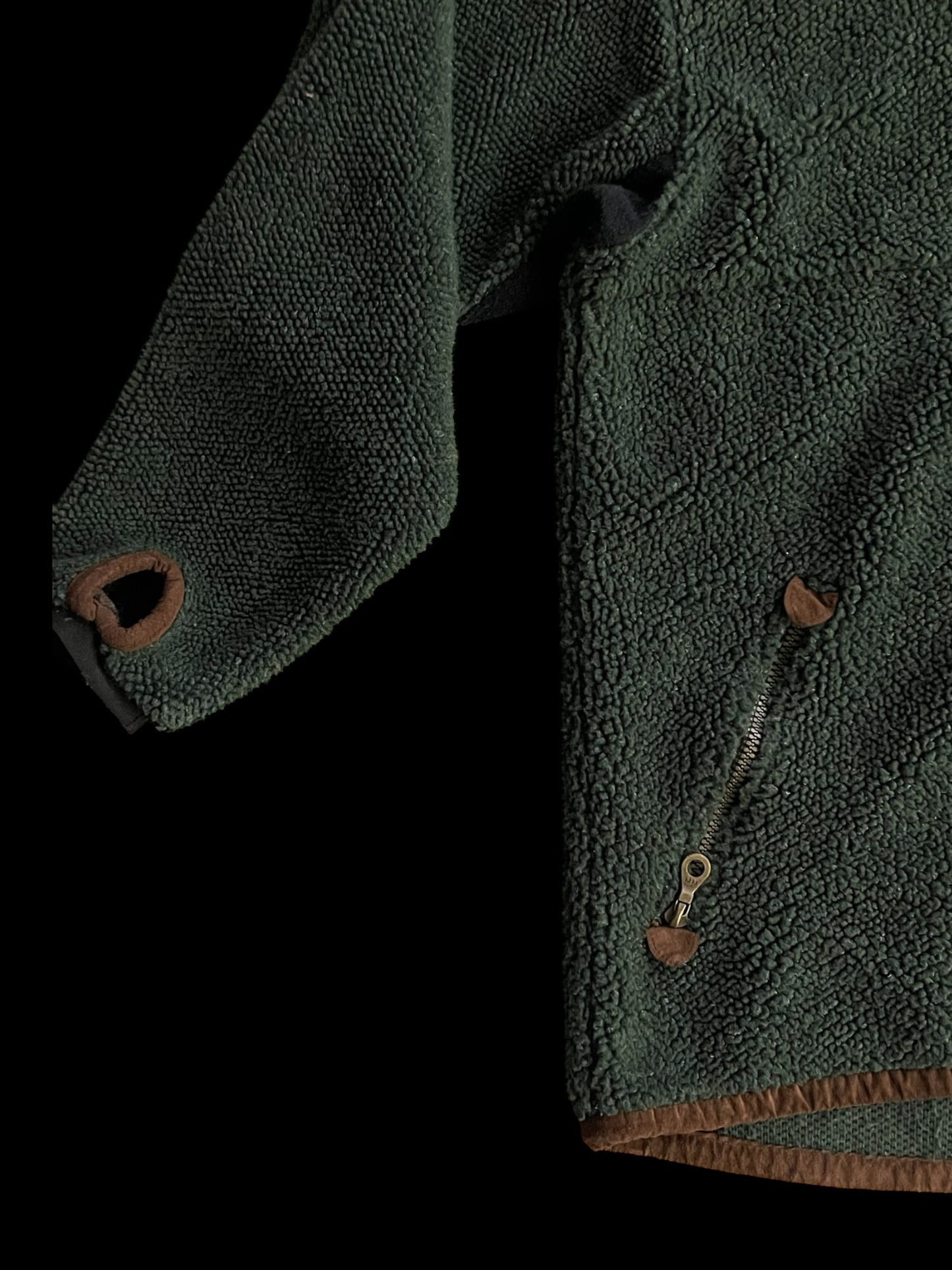 ALF POLYESTER ZIP DOWN FLEECE - L