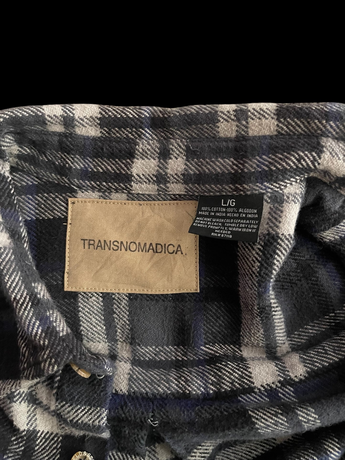 NWES PARKS PLAID SHIRT - L