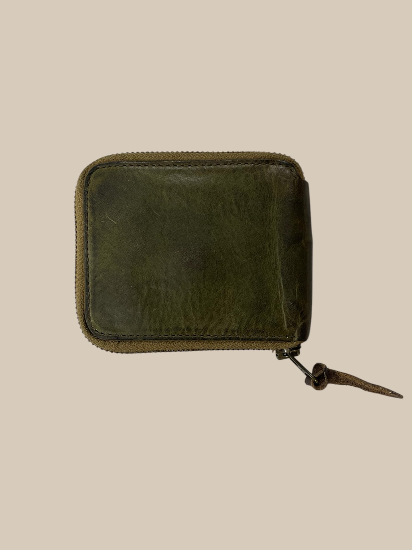 GREEN RRL ZIP WALLET