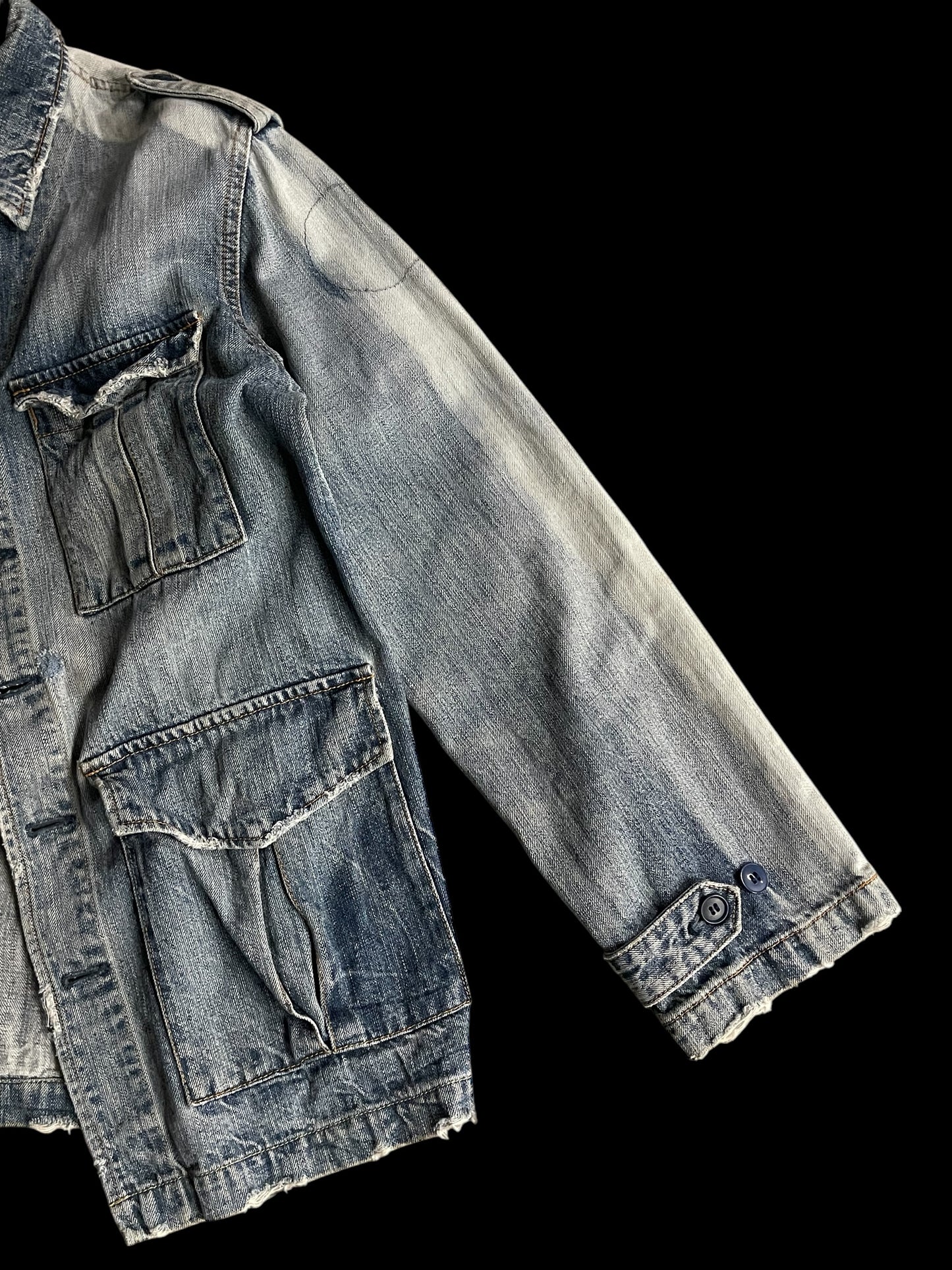 ETERNAL MULTI-PKT DENIM JACKET - L