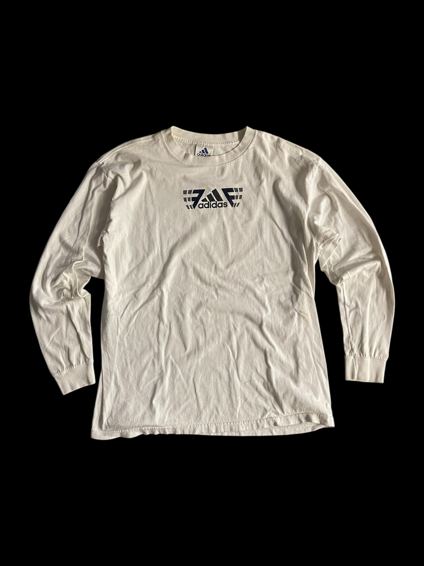 ADIDAS LONG SLEEVE LOGO T-SHIRT - XL