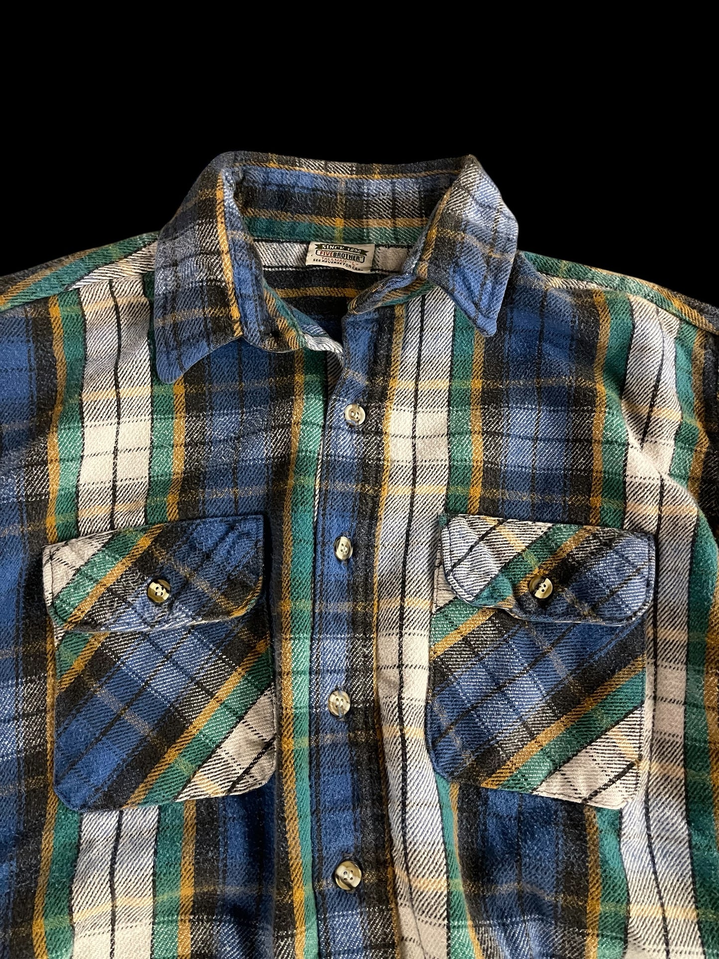 FIVE BROTHER WORKWEAR PLAID SHIRT - L