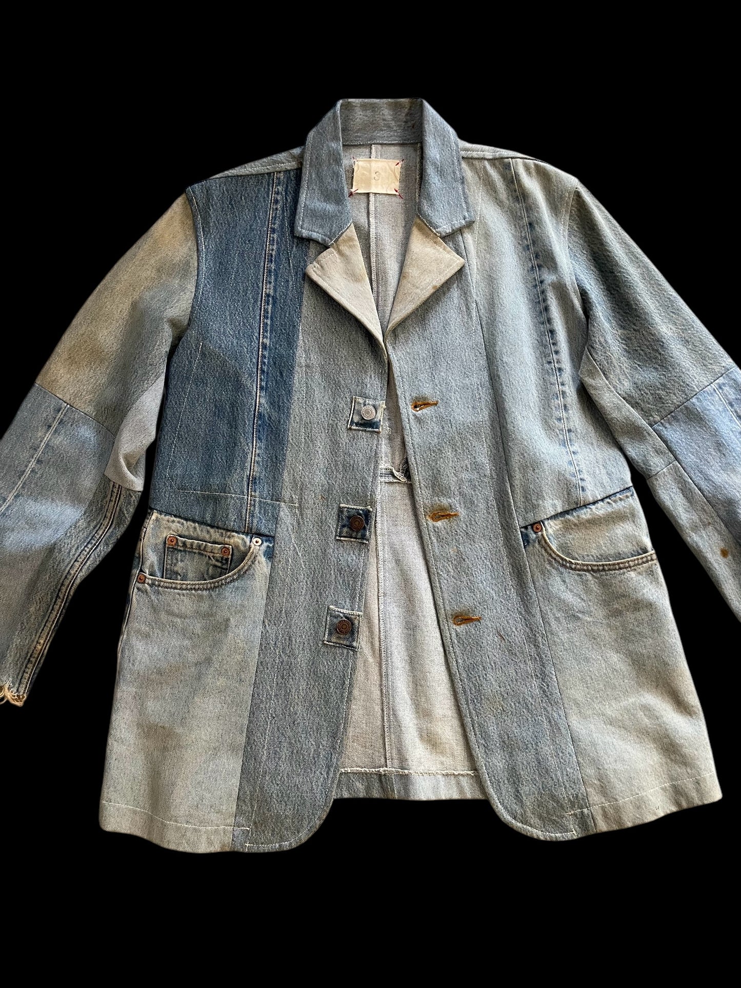 UPCYCLED LEVI'S DENIM COAT - M