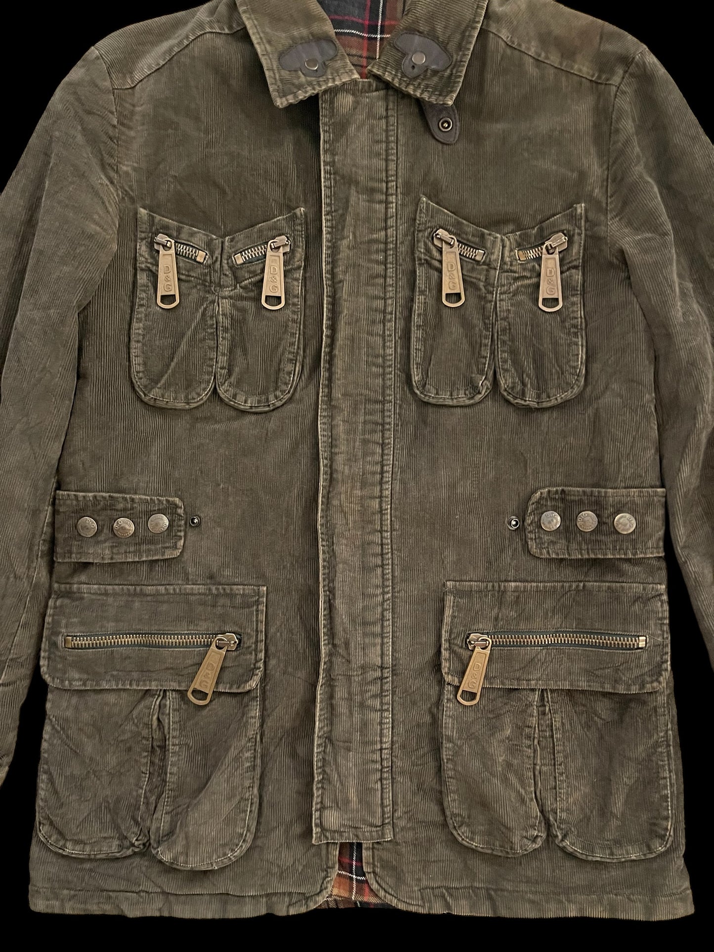 D&G CORDUROY JACKET - M