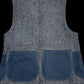 NIGEL CABOURN HARRIS TWEED VEST - L