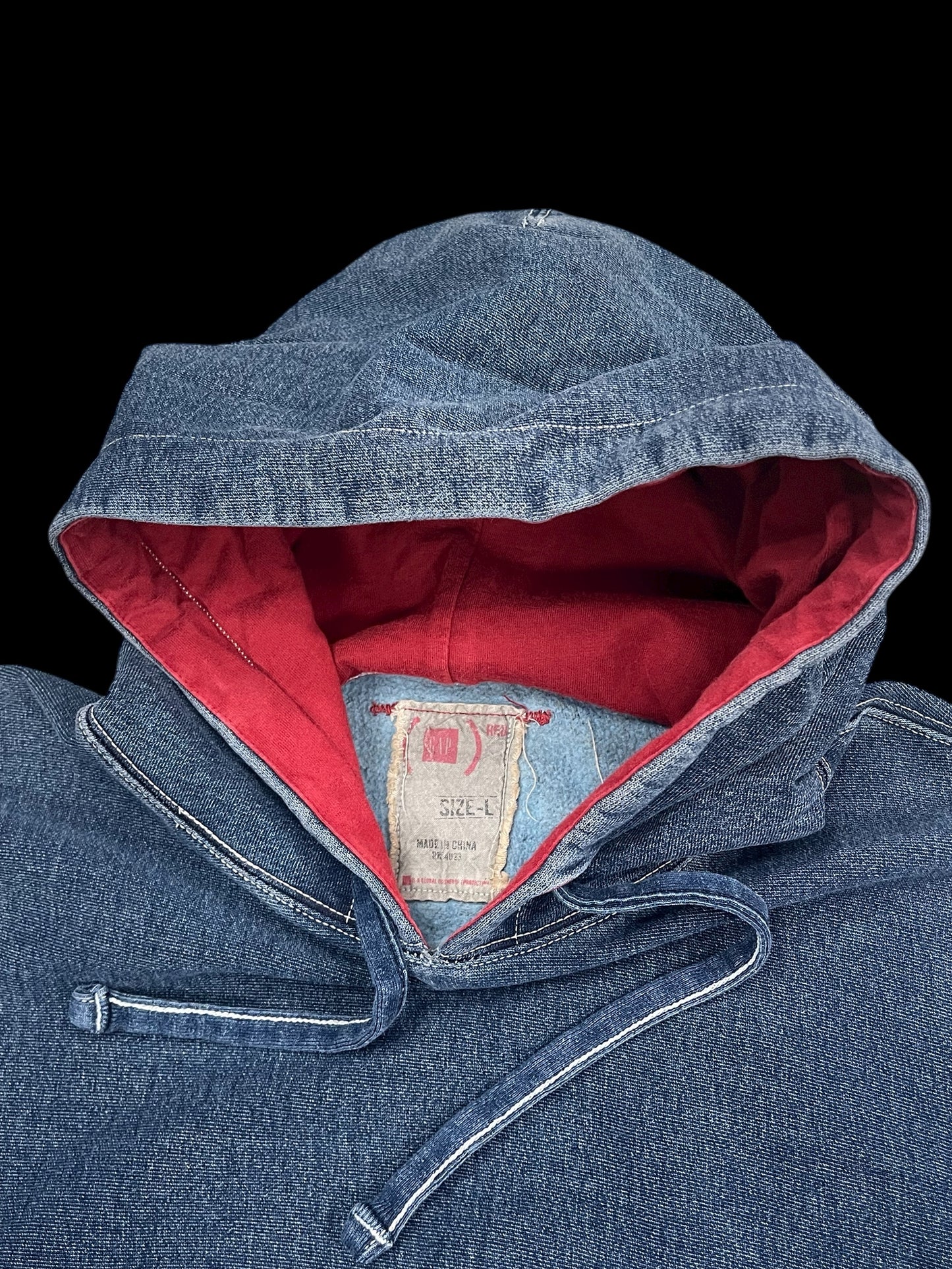 GAP DENIM PULLOVER SWEATSHIRT