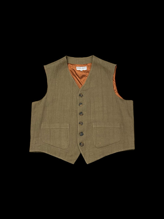 GIORGIO ARMANI TWEED VEST - L